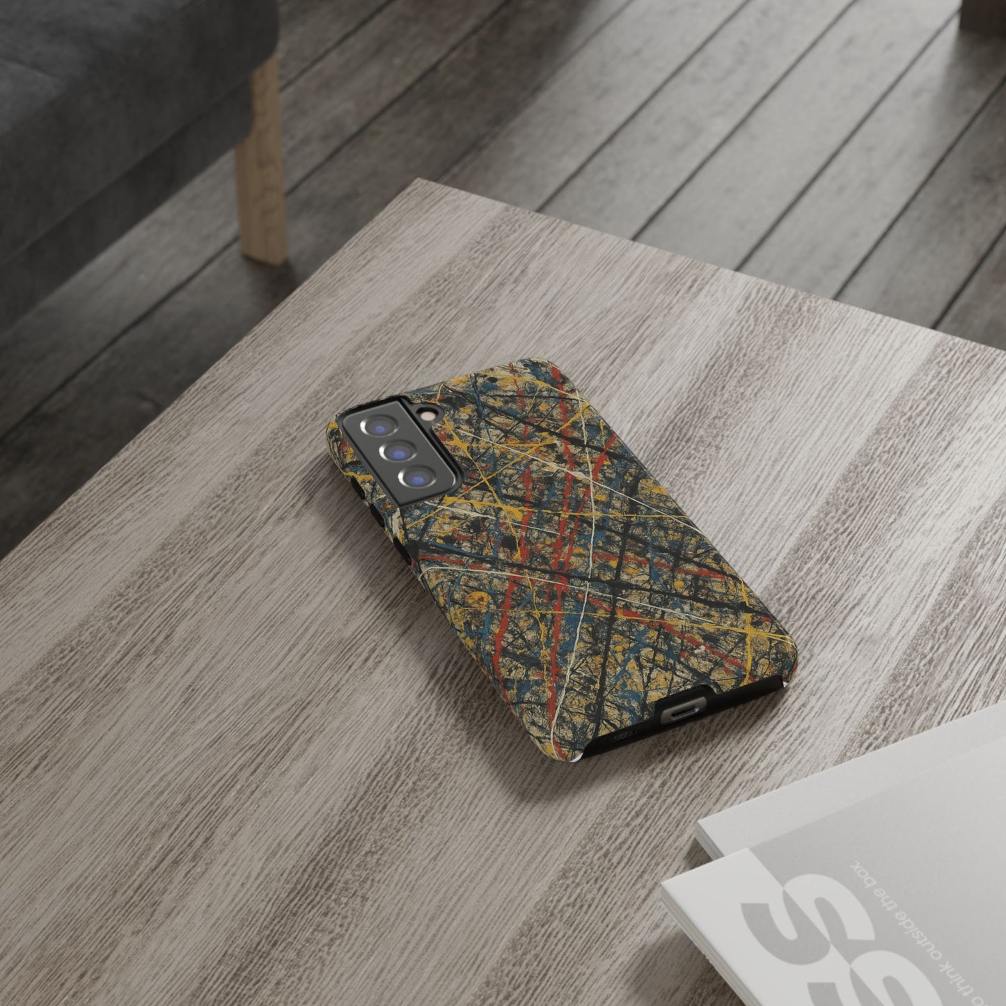 Tough Cases Phone Case - Bold Abstract Design, Stylish Mobile Cover, Unique Gift for Him/Her, Durable Accessory, Trendy Protection