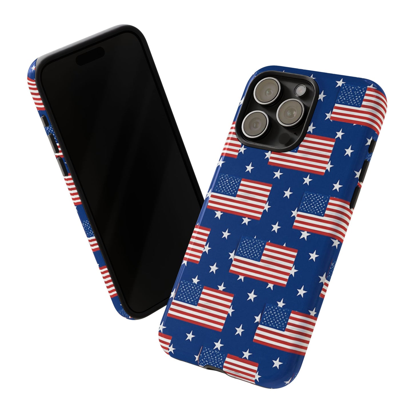 Patriotic Phone Case, Independence Day Accessories, American Flag Design, Star-Spangled Cover, Summer BBQ Gift
