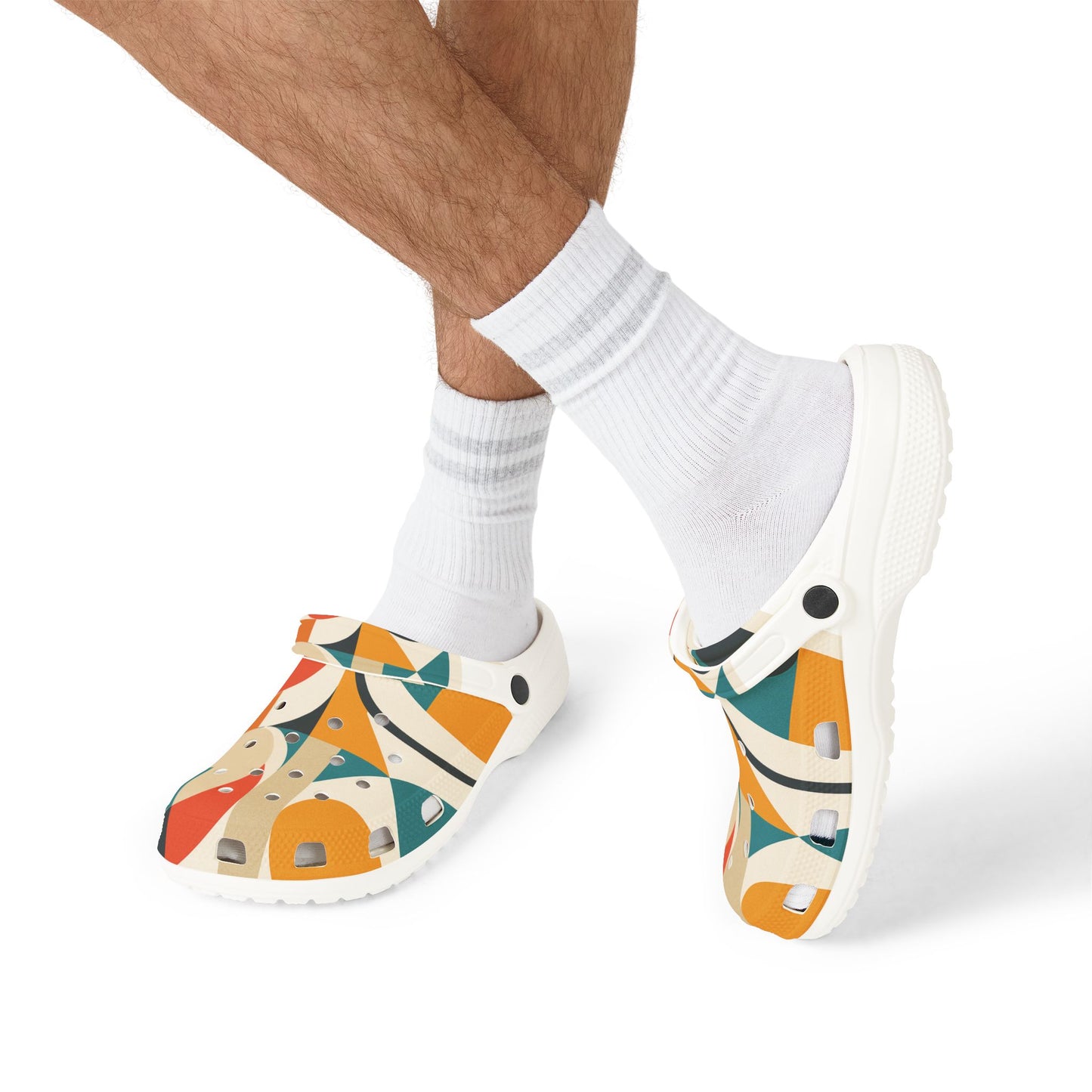 Colorful AOP EVA Foam Clogs, Funky Footwear, Casual Comfort Shoes, Trendy Summer Slippers, Fun Gift for Beach Days
