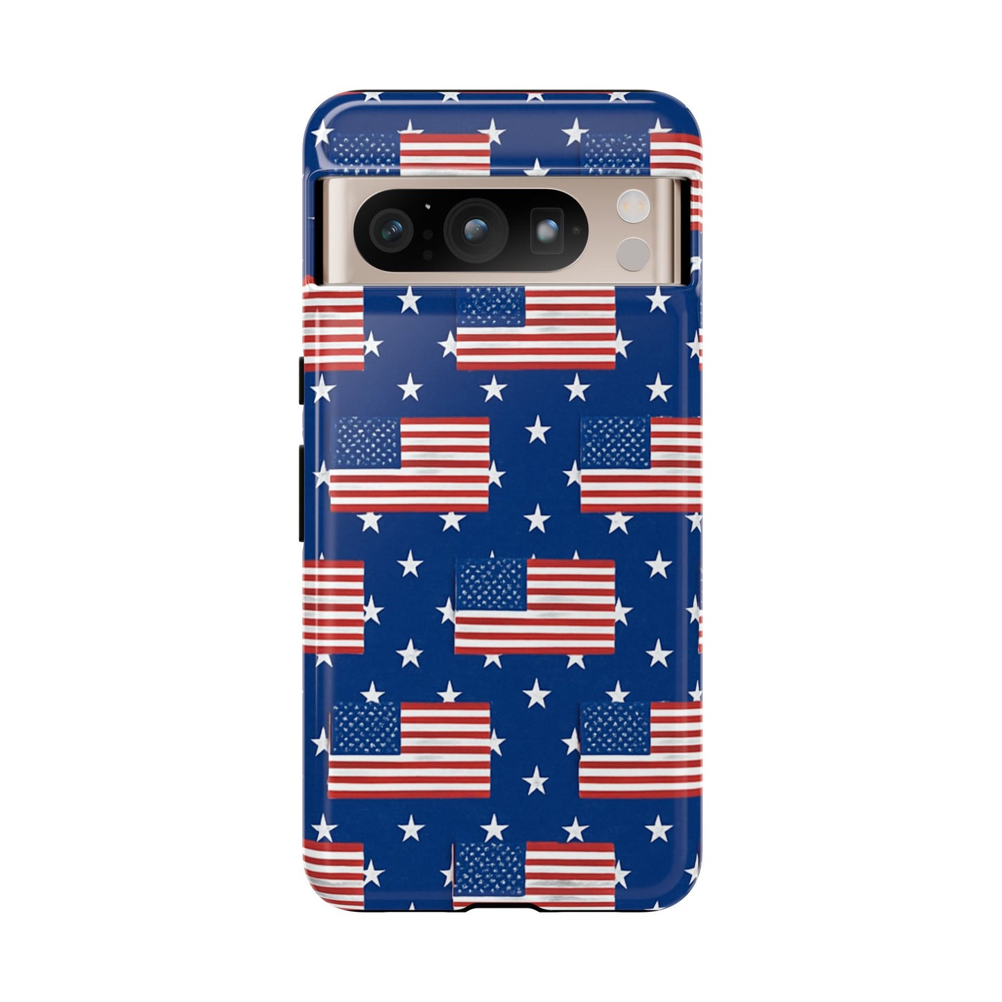 Patriotic Phone Case, Independence Day Accessories, American Flag Design, Star-Spangled Cover, Summer BBQ Gift
