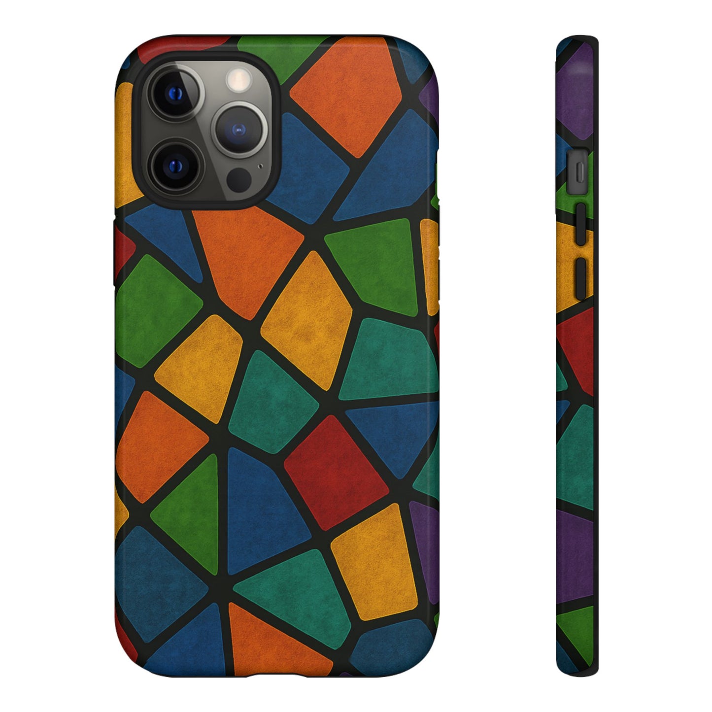 Colorful Mosaic Phone Case, Tough Cell Phone Cover, Vibrant Smartphone Protector, Unique Gift for Weddings, Birthday, Holidays