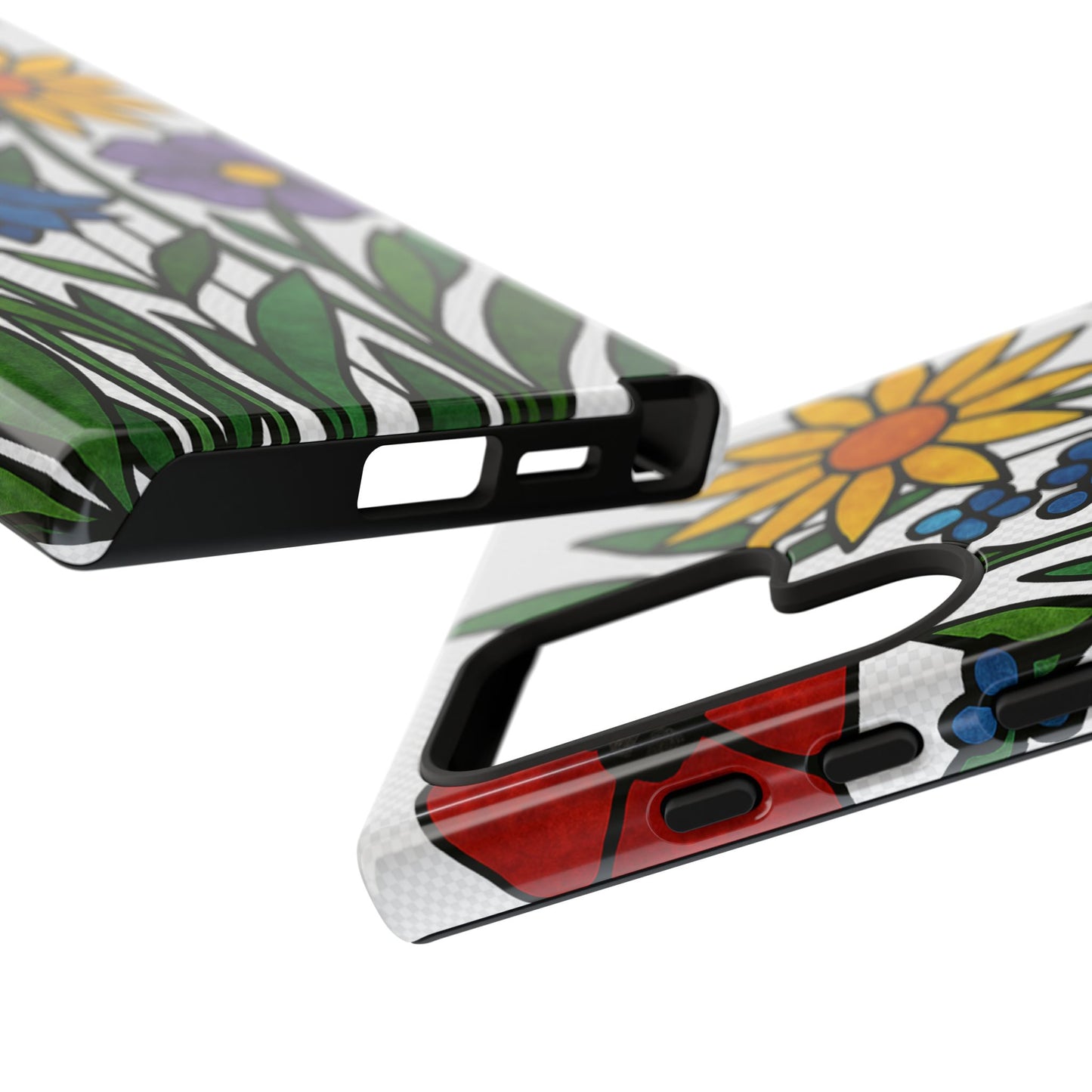 Floral Phone Case, Vibrant Flower Design, Tough Protection, Gift for Nature Lovers, Spring Decor