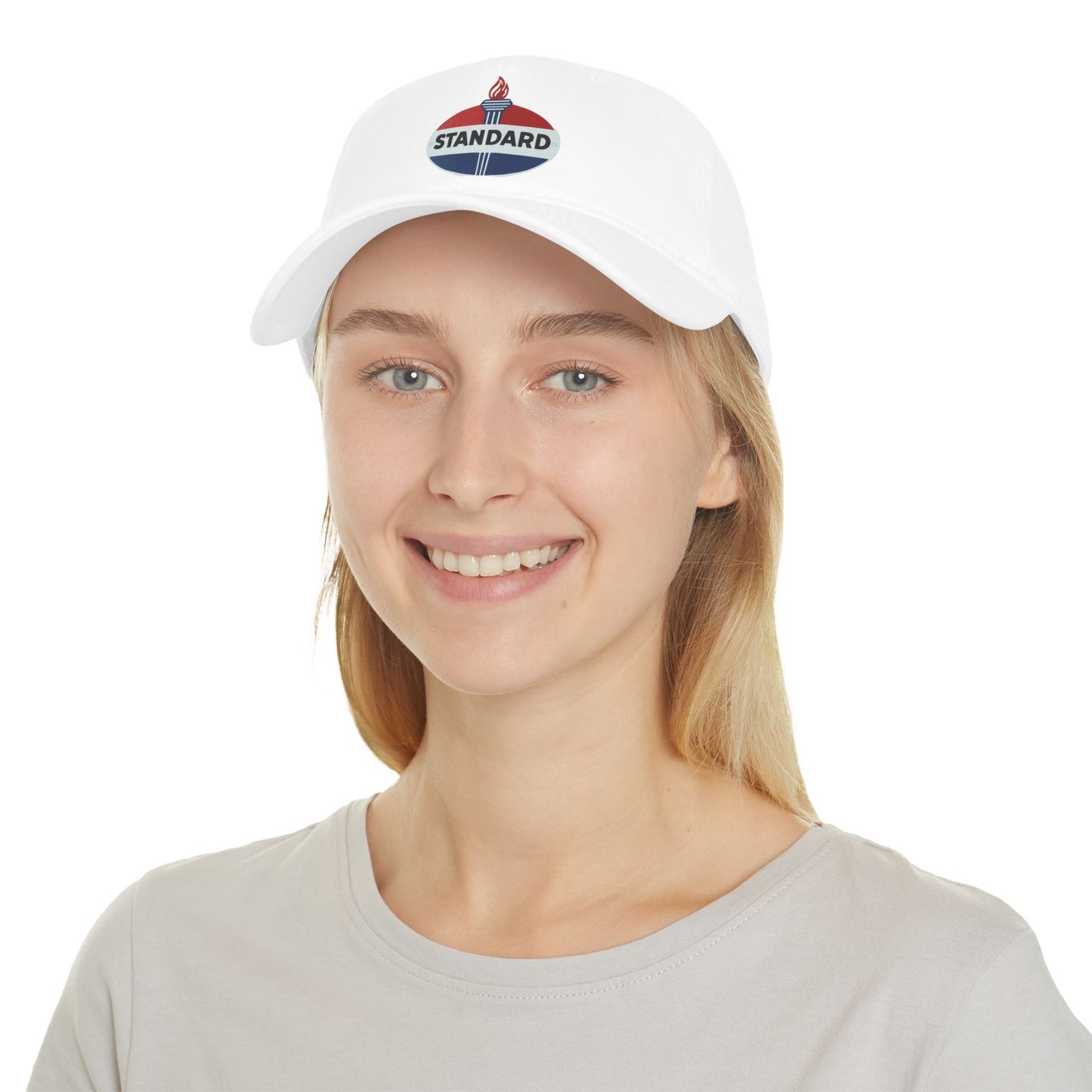 Vintage Style Low Profile Baseball Cap with Standard Logo, Perfect for Casual Outings, Cap Gift, Summer Hat, Outdoor Activities