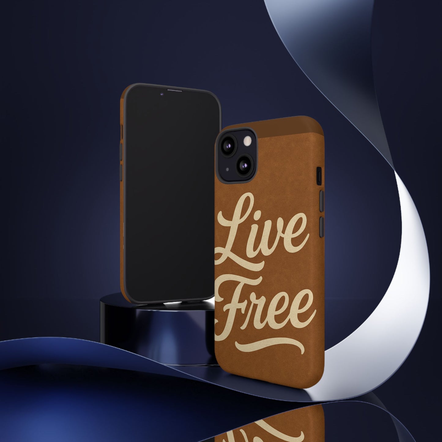 Live Free Phone Case, Tough Cases, Inspirational Phone Accessories, Gift for Adventurers, Customizable Design, Unique Tech Gifts