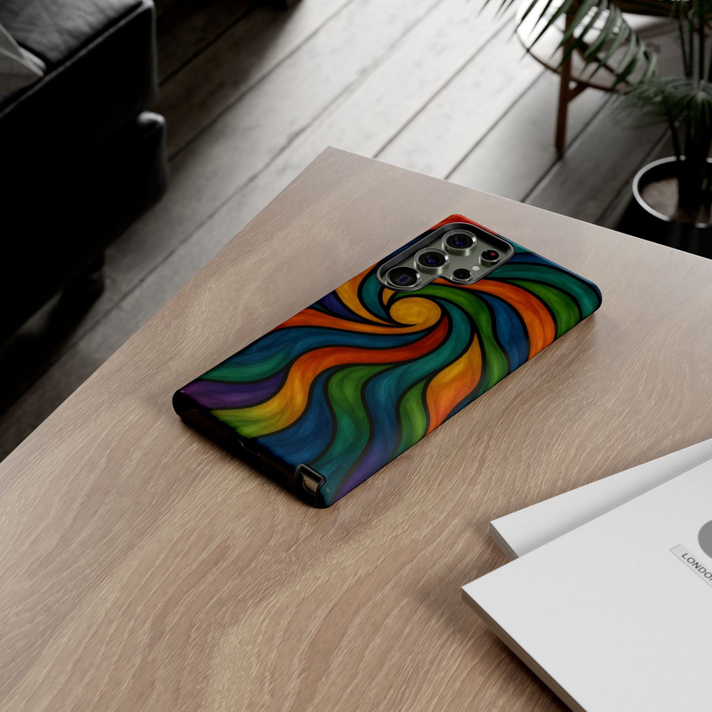 Colorful Swirl Phone Case | Tough Cases, Vibrant Design, Gift for Art Lovers, Funky Case, Unique Phone Accessories