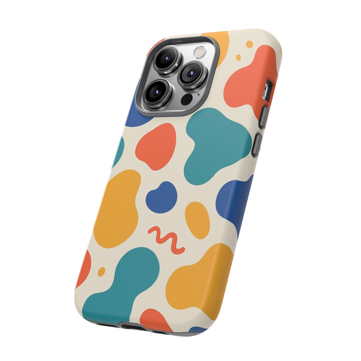 Colorful Phone Case with Abstract Design, Stylish Phone Cover, Trendy Tech Accessory for Her, Unique Gift Idea, Fun Patterned Case
