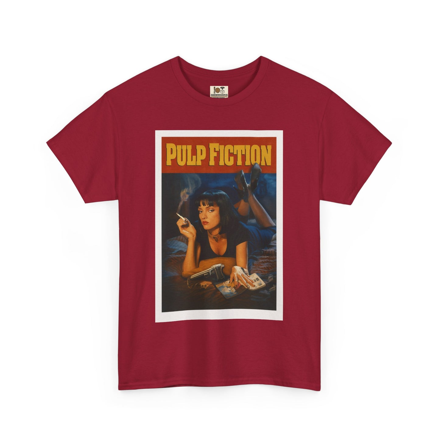 Pulp Fiction Vintage-Style Tee, Retro Movie Shirt, Unisex Cotton Tee, 90s Nostalgia Top, Fan Gift, Movie Lover Apparel