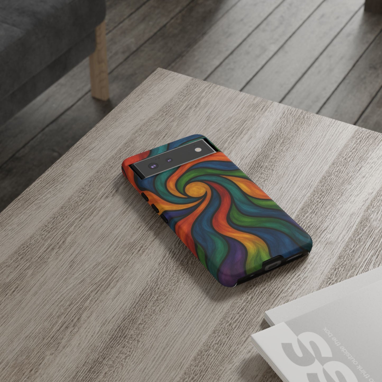 Colorful Swirl Phone Case | Tough Cases, Vibrant Design, Gift for Art Lovers, Funky Case, Unique Phone Accessories