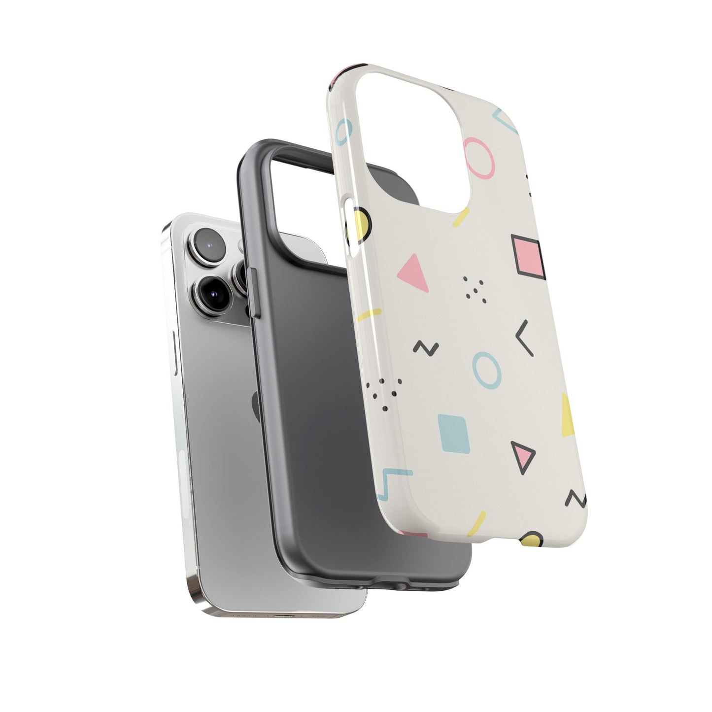 Geometric Phone Case - Stylish Tough Cases for Trendsetters, Unique Phone Covers, Modern Accessories, Gift Ideas for Her