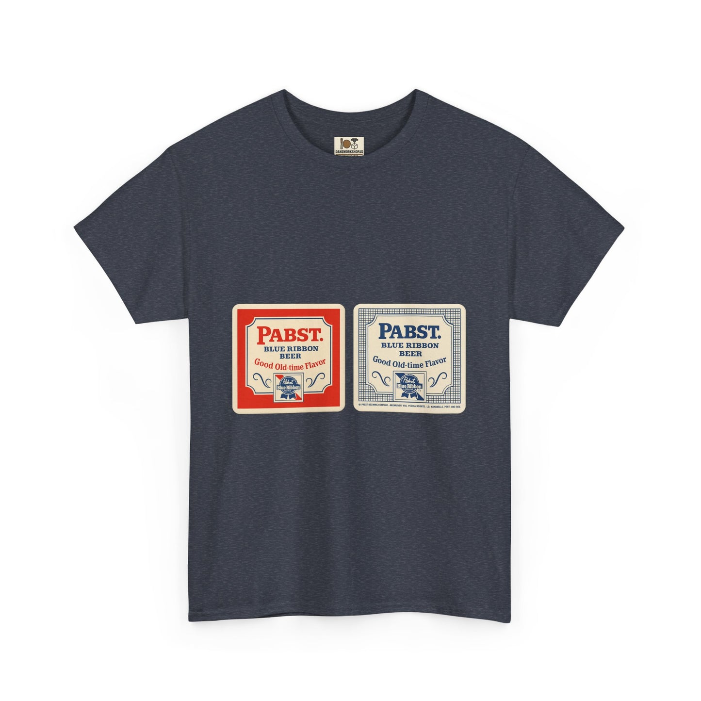 Vintage-Inspired Unisex Heavy Cotton Tee, Perfect for Beer Lovers, Retro Style Shirt, Gift for Him/Her, Casual Wear, Birthday Gift, Pabst beer