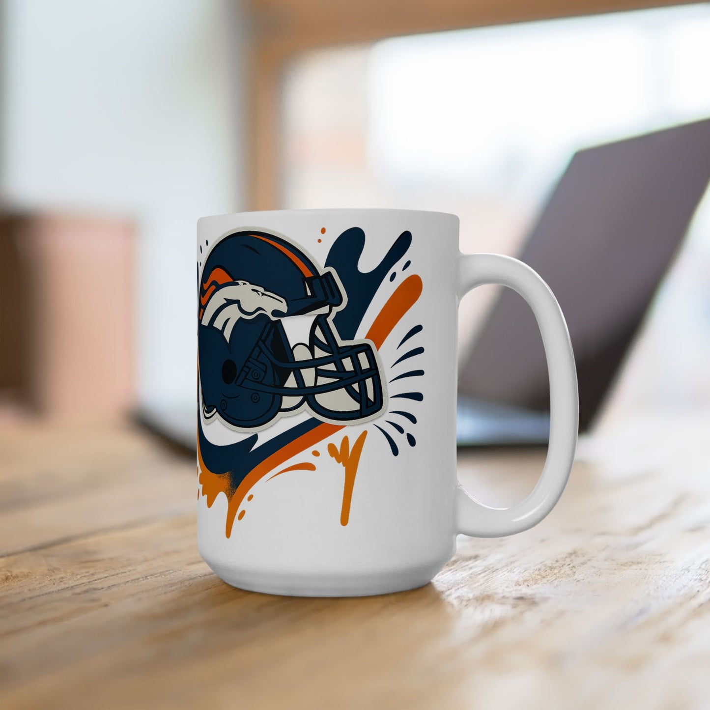 Denver Broncos Sports Ceramic Mug - Perfect for Game Day, NFL Fans, Gift for Him/Her, Team Spirit