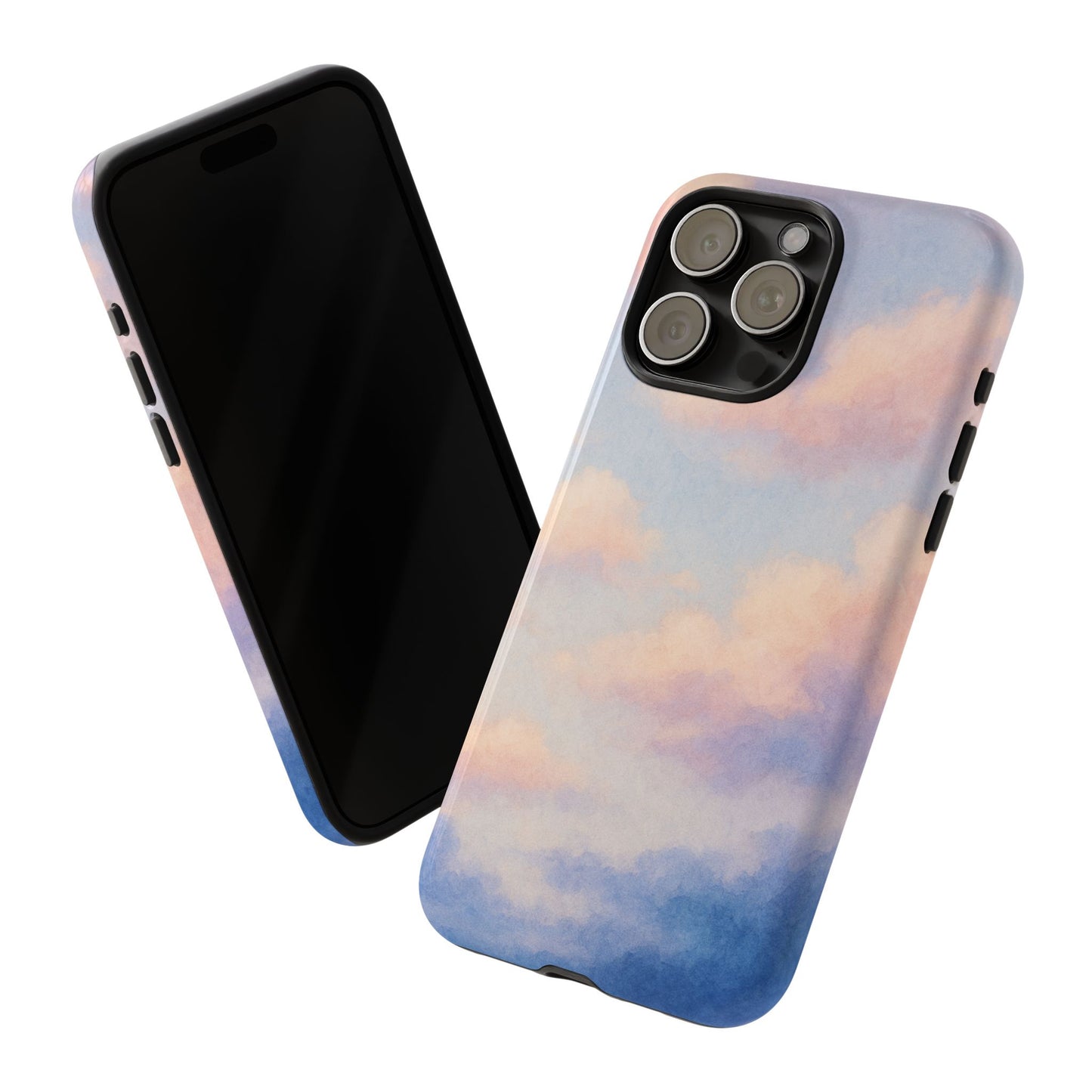 Sky Blue Cloud Phone Case, Tough Phone Cover, Aesthetic Cell Phone Accessory, Gift for Teen, Trendy Tech Protection