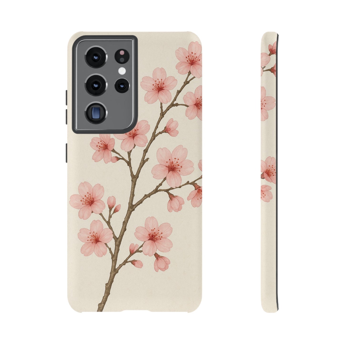 Cherry Blossom Phone Case, Floral Phone Cover, Tough Case for Gifts, Spring Decor, Cute Tech Accessories, Nature Lover's Gift