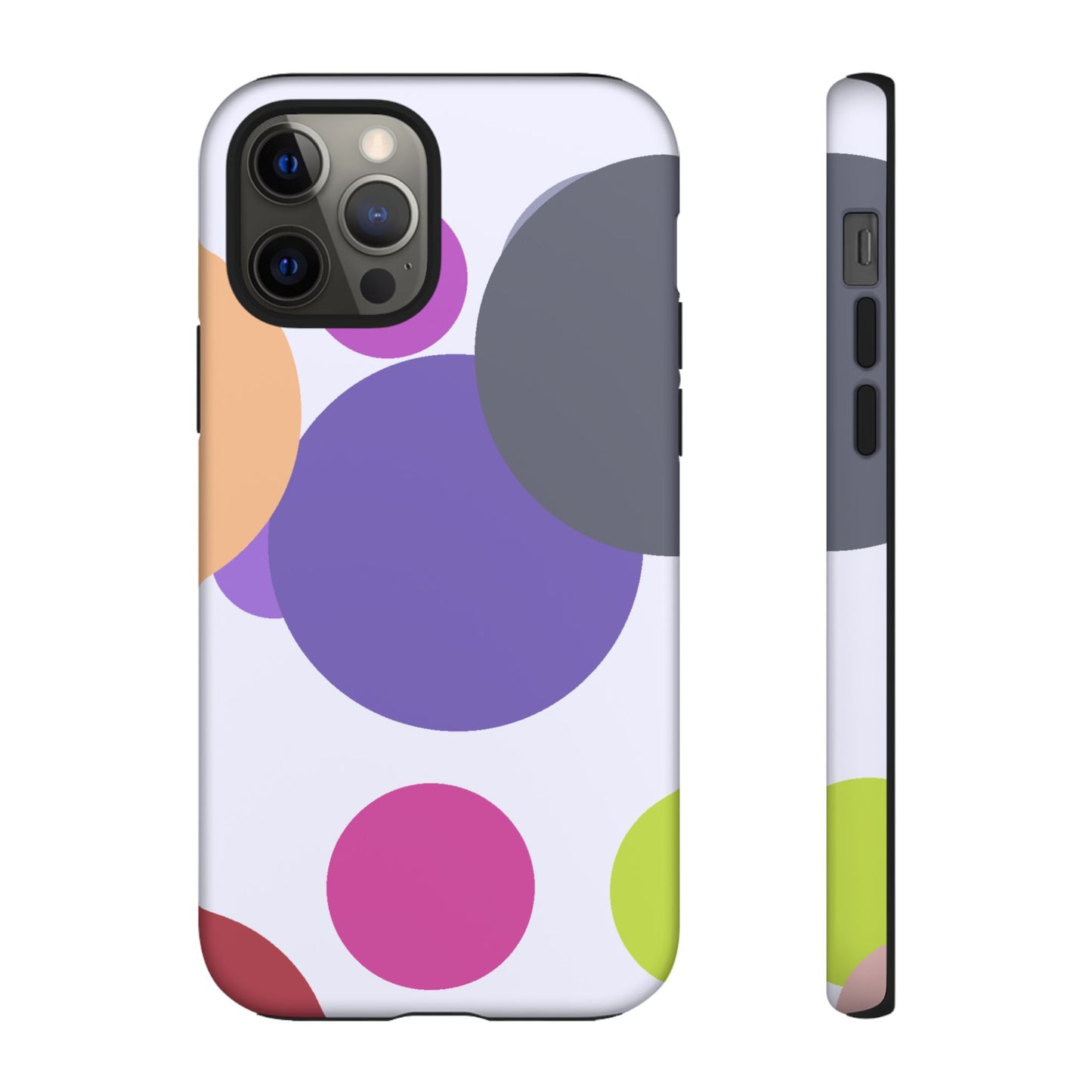 Colorful Geometric Phone Case, Bold Protective Cover for iPhone, Unique Gift for Trendy Teens, Fun Customizable Cases, Modern Design