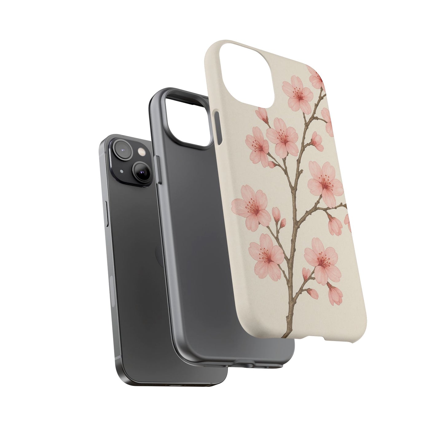 Cherry Blossom Phone Case, Floral Phone Cover, Tough Case for Gifts, Spring Decor, Cute Tech Accessories, Nature Lover's Gift