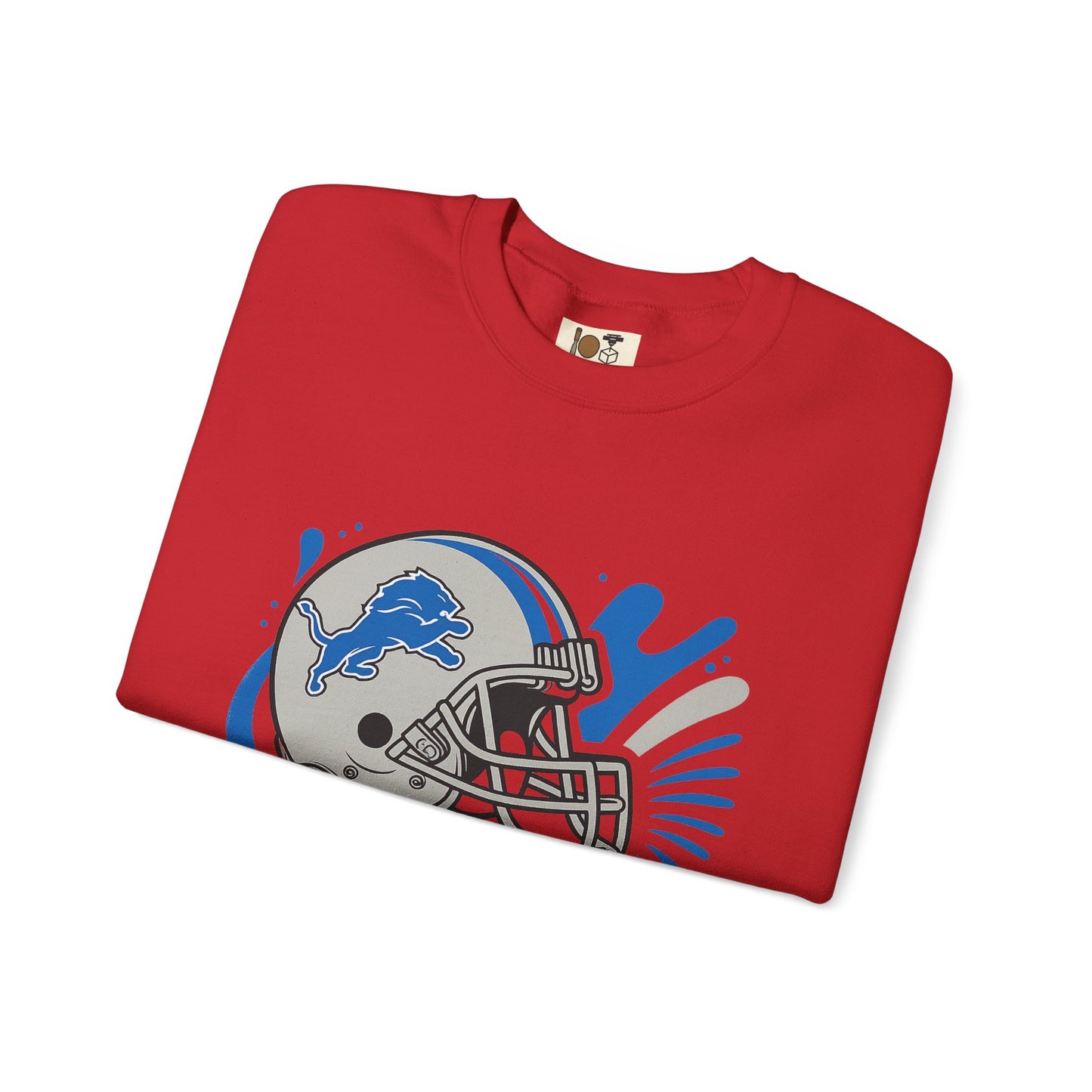 Detroit Lions Sweatshirt, Unisex Heavy Blend Crewneck, Game Day Apparel, Sports Fan Gift, NFL Team Merchandise, Casual Comfort
