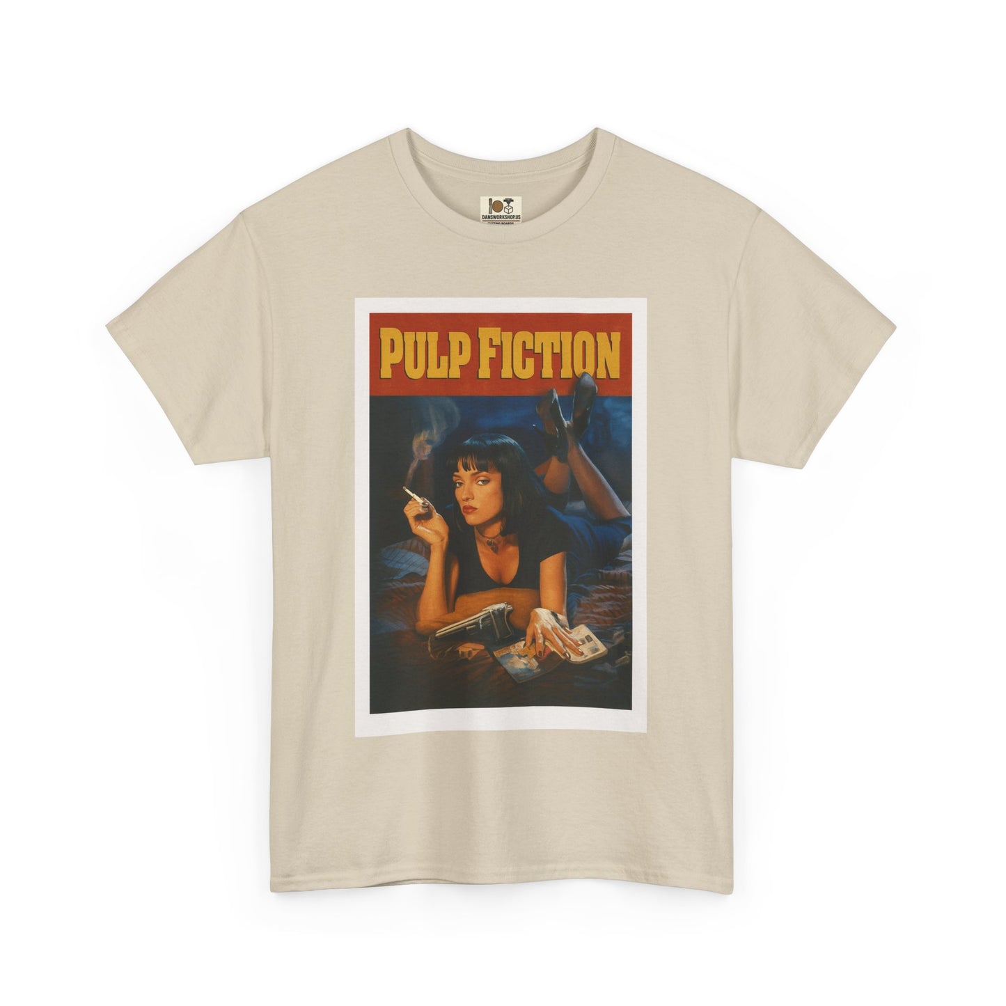 Pulp Fiction Vintage-Style Tee, Retro Movie Shirt, Unisex Cotton Tee, 90s Nostalgia Top, Fan Gift, Movie Lover Apparel