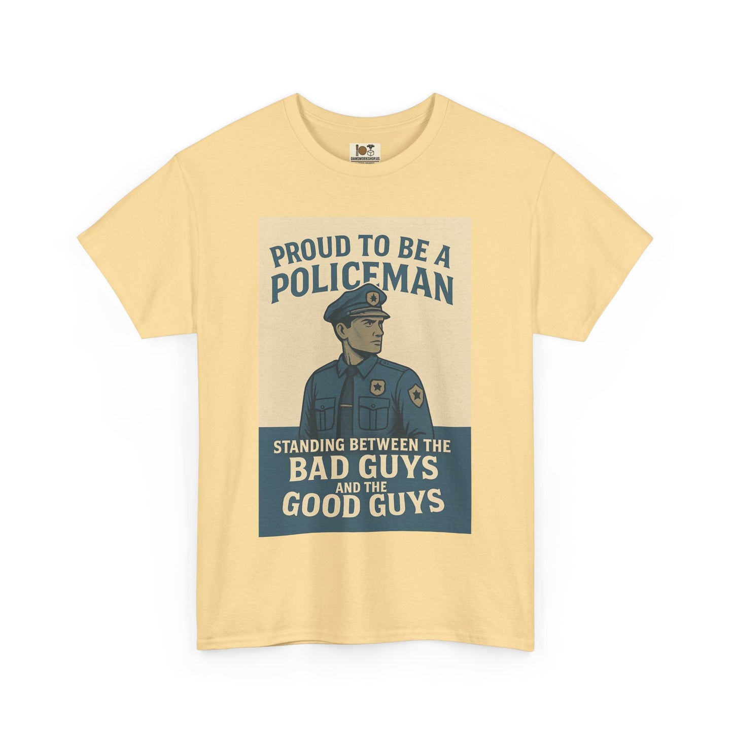 Proud to Be a Policeman Tee | Unisex Cotton Shirt, Police Apparel, Law Enforcement Gift, Support Our Police, Motivational Graphic Tee
