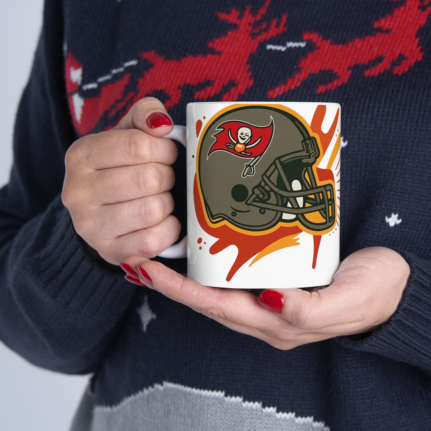 Football Team Ceramic Mug - Perfect for Game Day, Fan Gift, Office Coffee Cup, Sports Celebration, Unique Beverage Mug