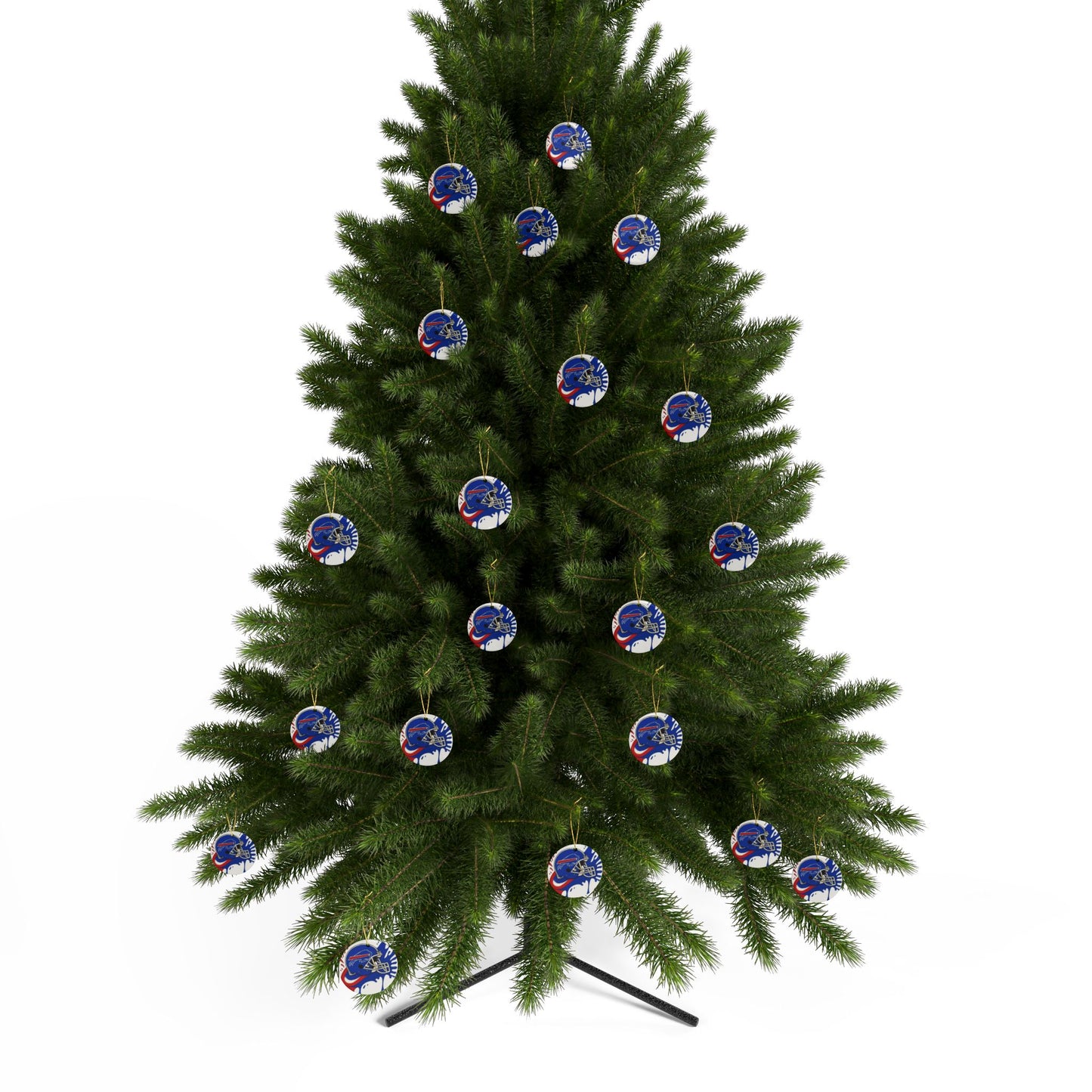 Buffalo Bills Ceramic Ornaments, NFL Holiday Decor, Sports Tree Ornaments, Fan Gift, Football Christmas Decorations