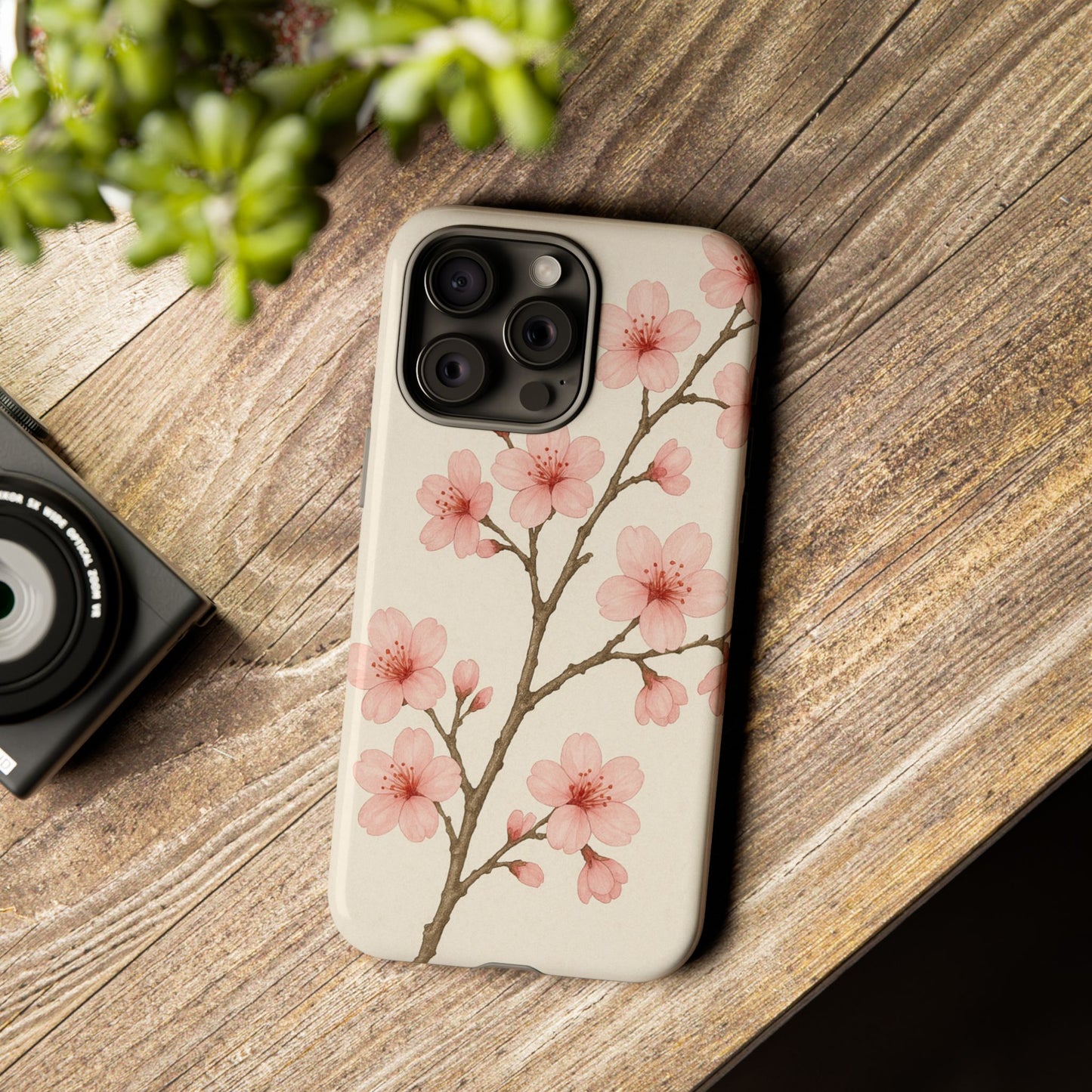 Cherry Blossom Phone Case, Floral Phone Cover, Tough Case for Gifts, Spring Decor, Cute Tech Accessories, Nature Lover's Gift