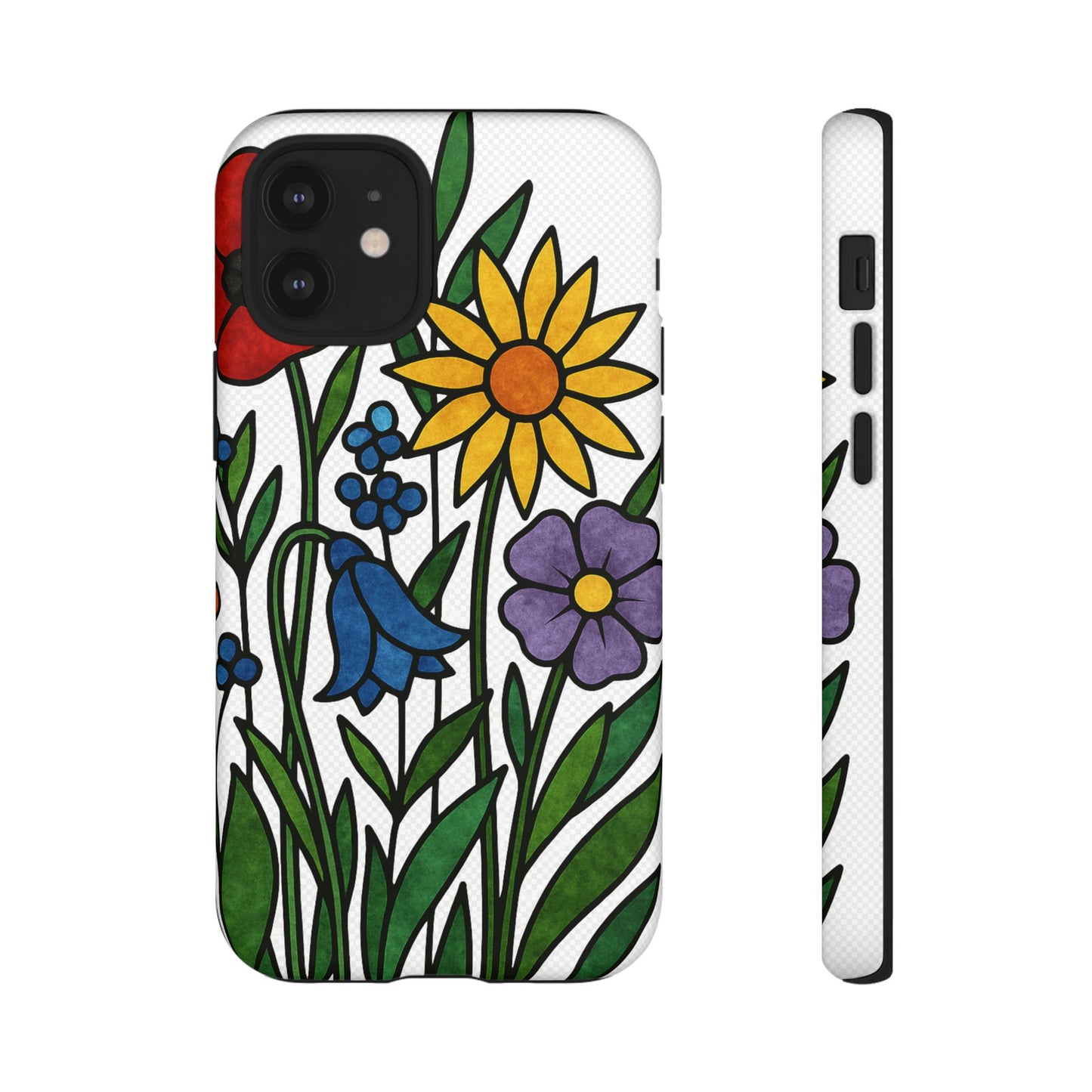 Floral Phone Case, Vibrant Flower Design, Tough Protection, Gift for Nature Lovers, Spring Decor