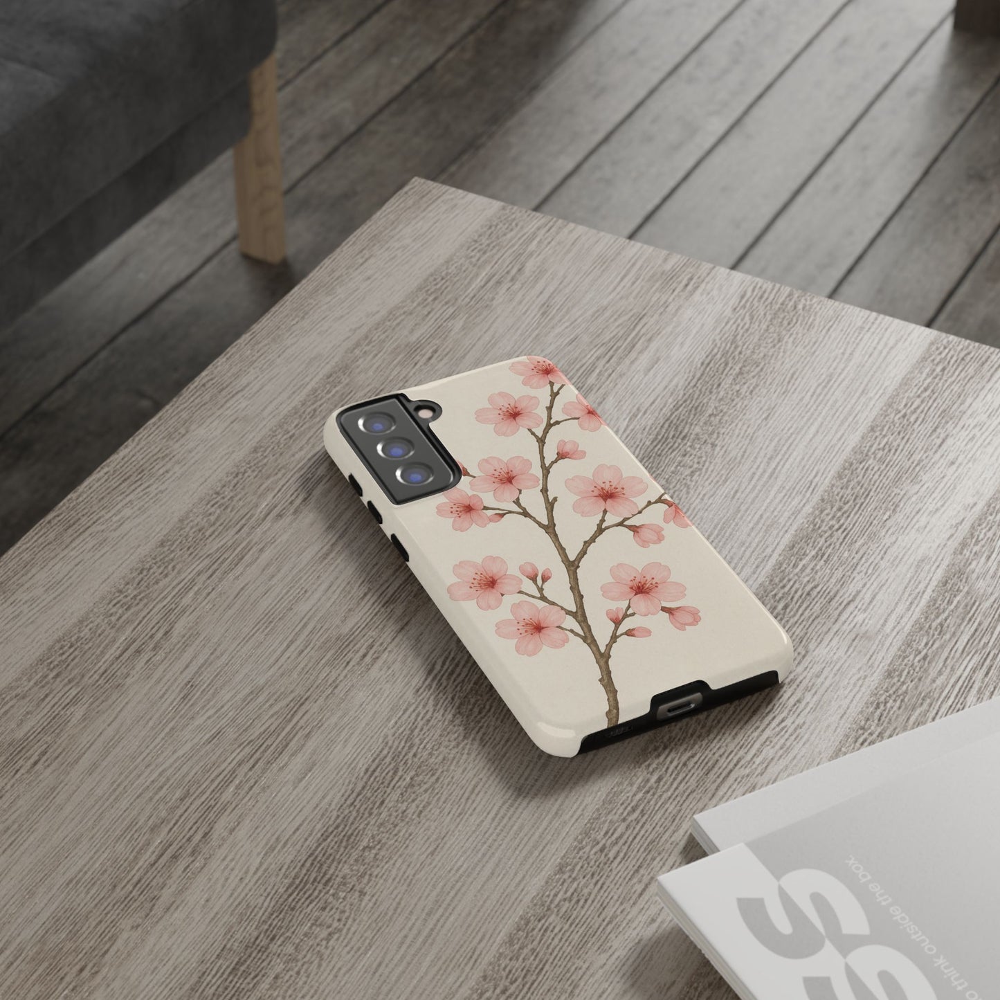 Cherry Blossom Phone Case, Floral Phone Cover, Tough Case for Gifts, Spring Decor, Cute Tech Accessories, Nature Lover's Gift