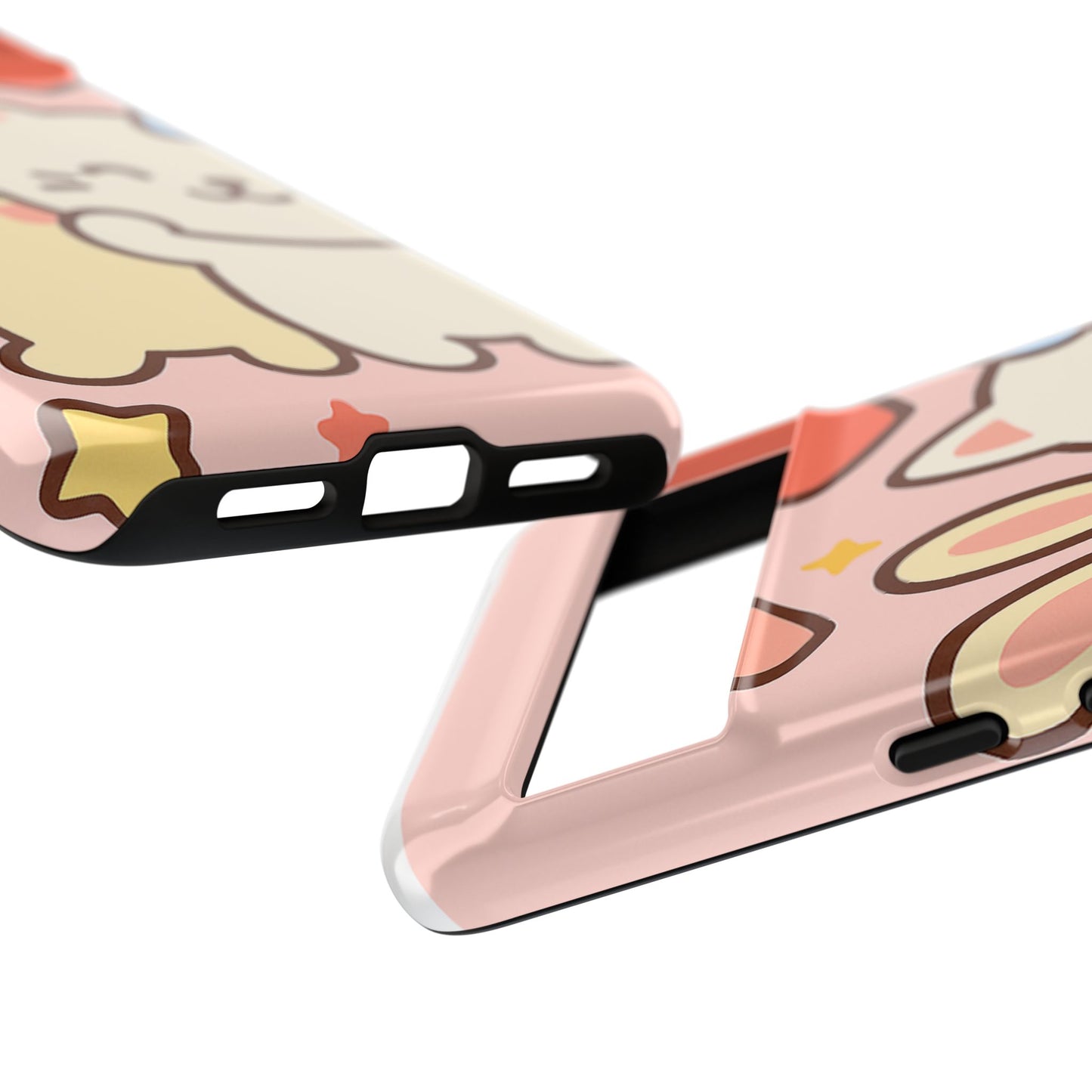 Cute Animal Phone Case -Tough Cases with Bunny and Cat Design, Kawaii Gift for Kids, Birthday, Everyday Use, Phone Accessories, teenage girl