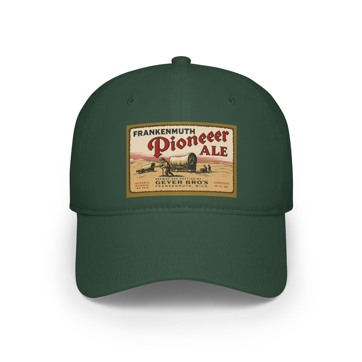 Vintage Pioneer Ale Baseball Cap - Red Adjustable Hat, Great for Breweries, Outdoor Events, Gifts, and Casual Wear