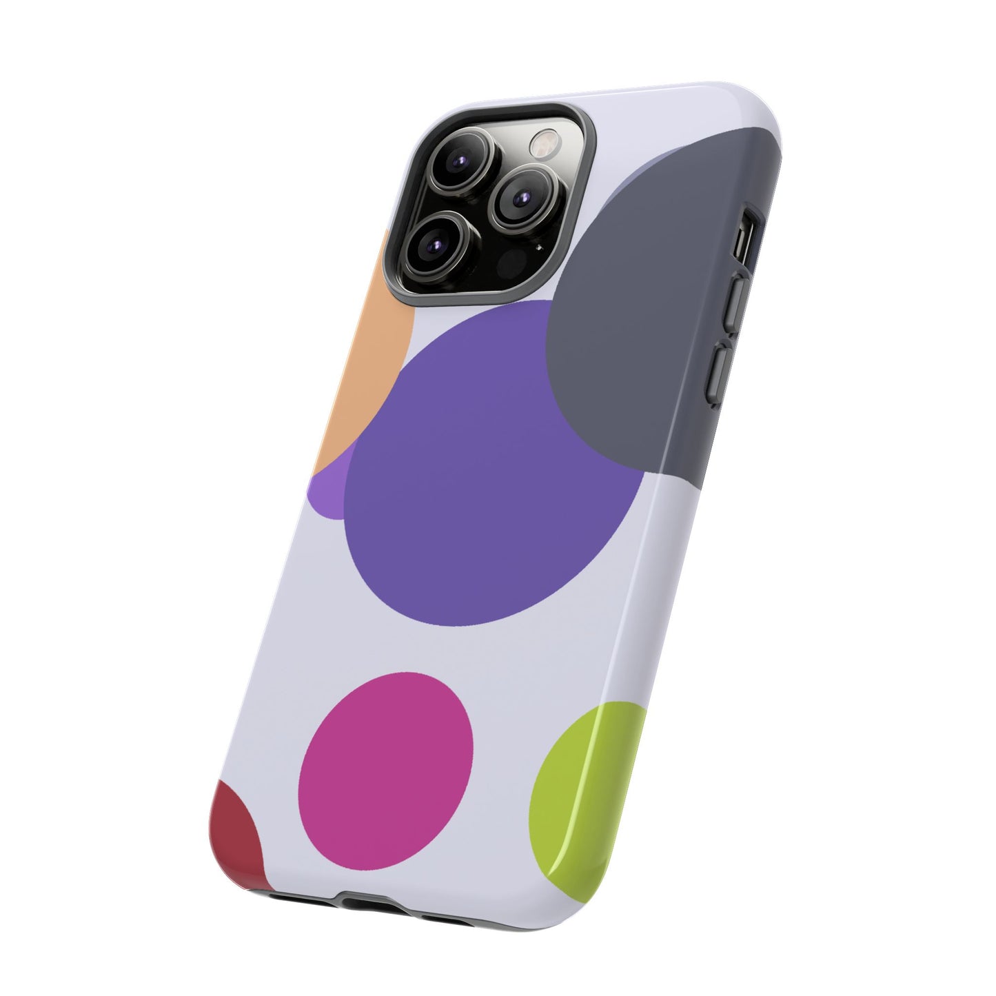 Colorful Geometric Phone Case, Bold Protective Cover for iPhone, Unique Gift for Trendy Teens, Fun Customizable Cases, Modern Design