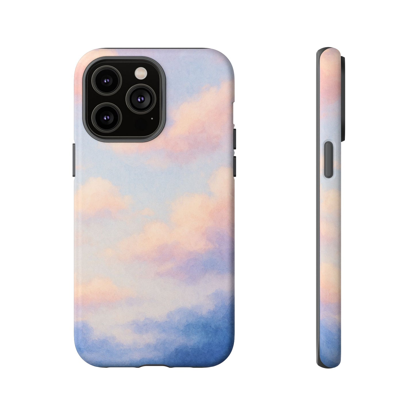 Sky Blue Cloud Phone Case, Tough Phone Cover, Aesthetic Cell Phone Accessory, Gift for Teen, Trendy Tech Protection