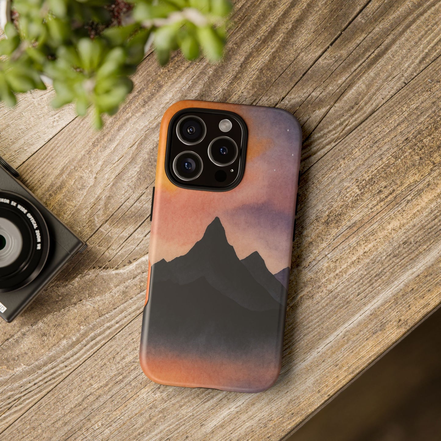 Mountain Sunset Phone Case, Nature Lover's Gift, Adventure Phone Cover, Unique Cellphone Accessories, Outdoor Enthusiast Decor