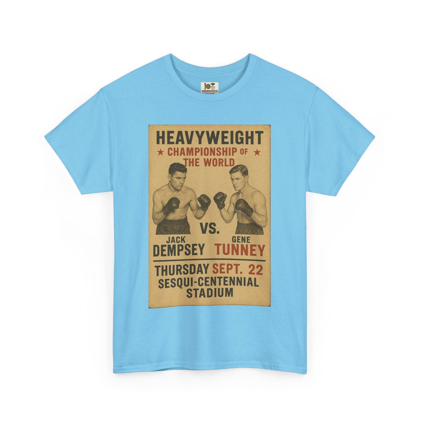 Vintage Boxing Tee, Unisex Heavy Cotton T-Shirt, Retro Sportswear, Nostalgic Gift, Boxing Fan Apparel, Event Memorabilia