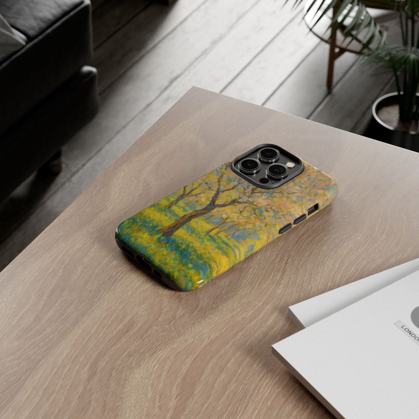 Artistic Phone Case, Tough Phone Case, Flower Tree Case, Spring Decor, Unique Phone Cover, Nature Lover Gift
