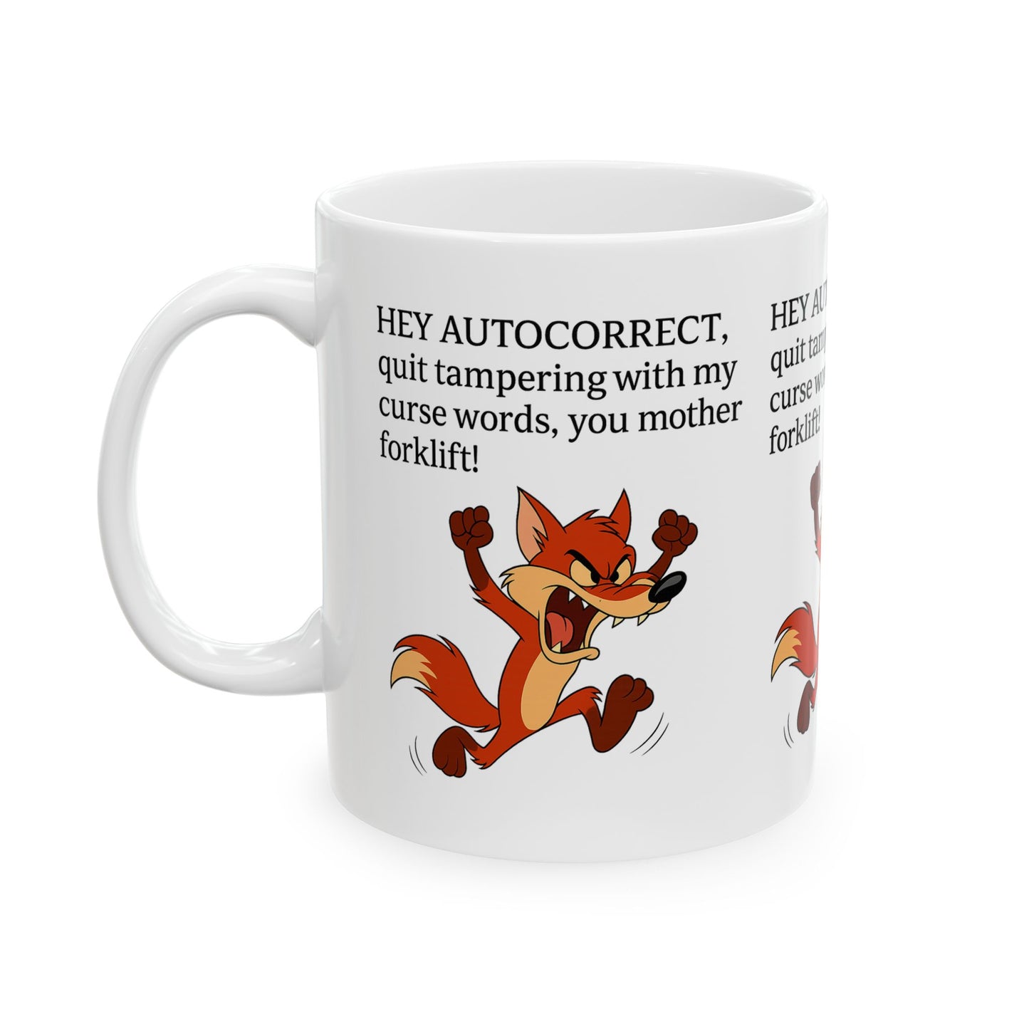 Funny Autocorrect Ceramic Mug, Gift for Friends, Cute Coffee Mug, Office Humor Cup, Quirky Tea Mug, Playful Kitchen Decor