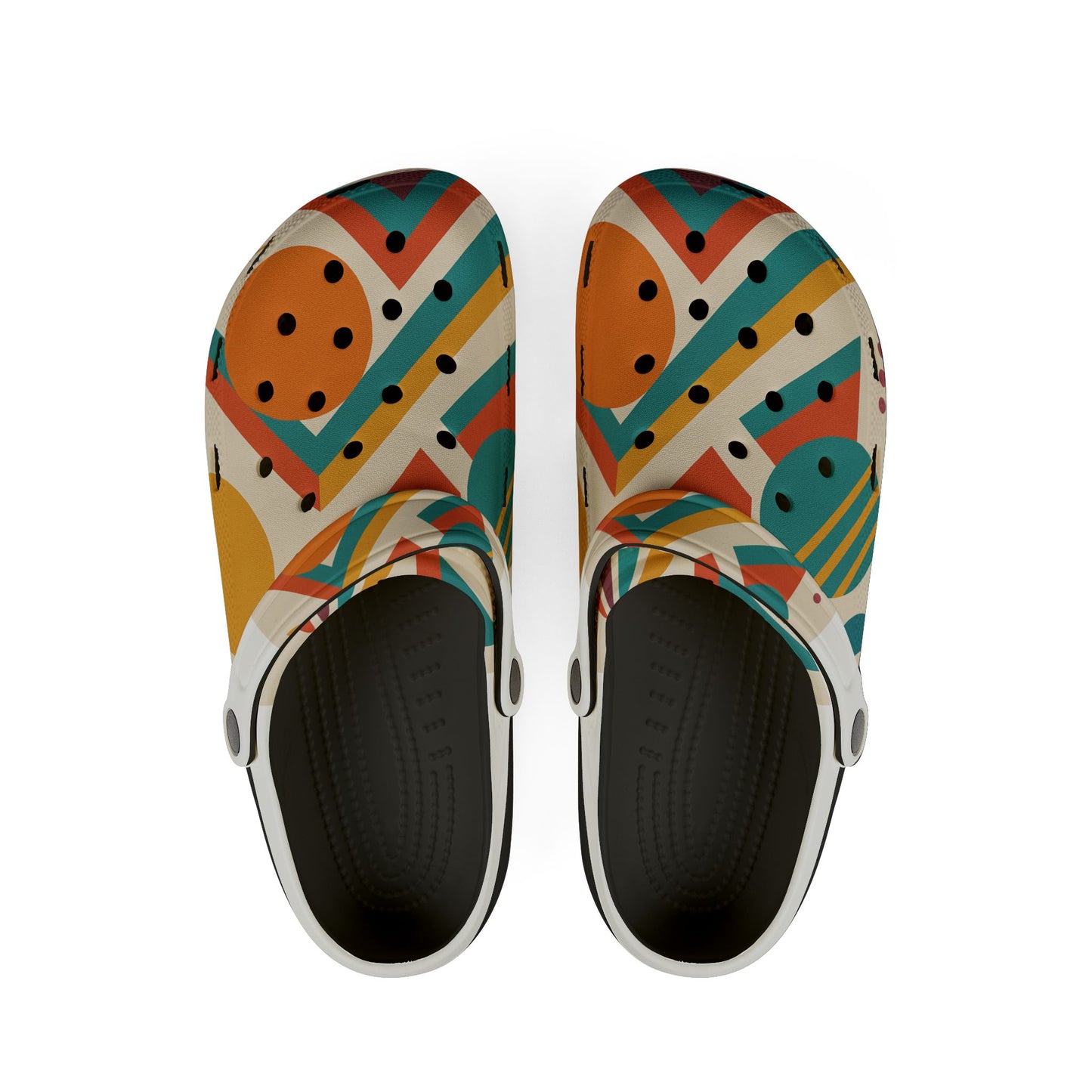 Vibrant EVA Foam Rubber Clogs, Fun Slip-On Shoes, Colorful Patterned Footwear, Casual Summer Shoes, Unique Garden Clogs