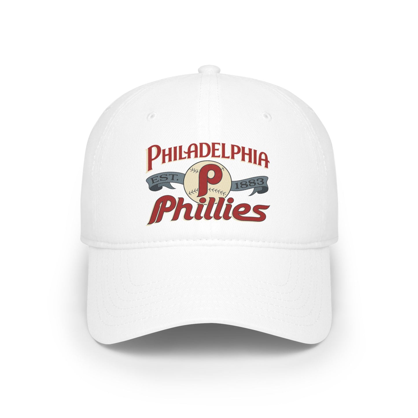 Philadelphia Phillies Low Profile Baseball Cap, Sporty Hat, Gift for Baseball Fans, Casual Summer Accessories, Team Spirit Wear