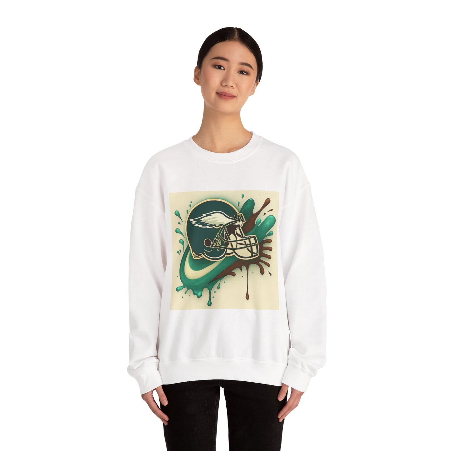 Eagles Inspired Sweatshirt, Unisex Crewneck, Cozy Sports Apparel, Game Day Outfit, Gift for Football Fans