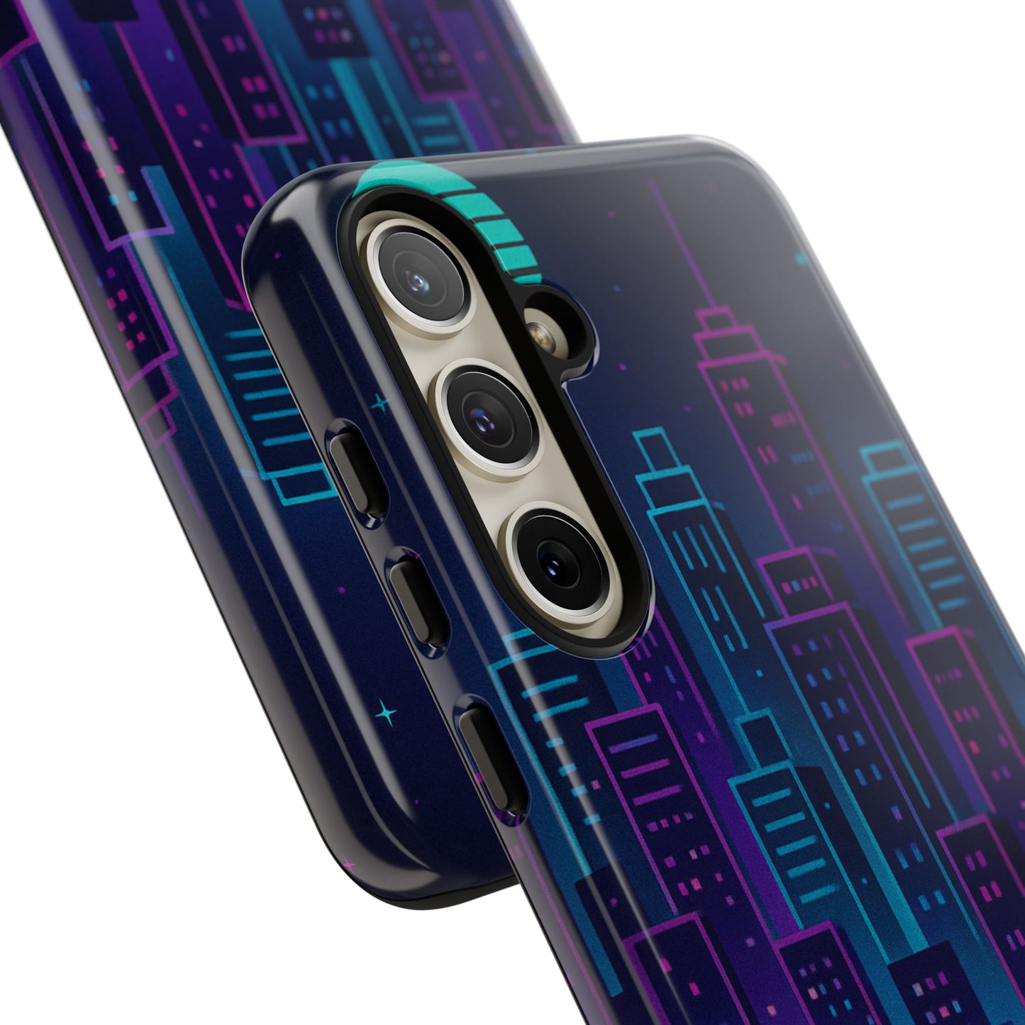 Cityscape Phone Case, Tough Cases, Urban Style, Nighttime Vibe, Phone Cover, Gift for City Lovers, Modern Design