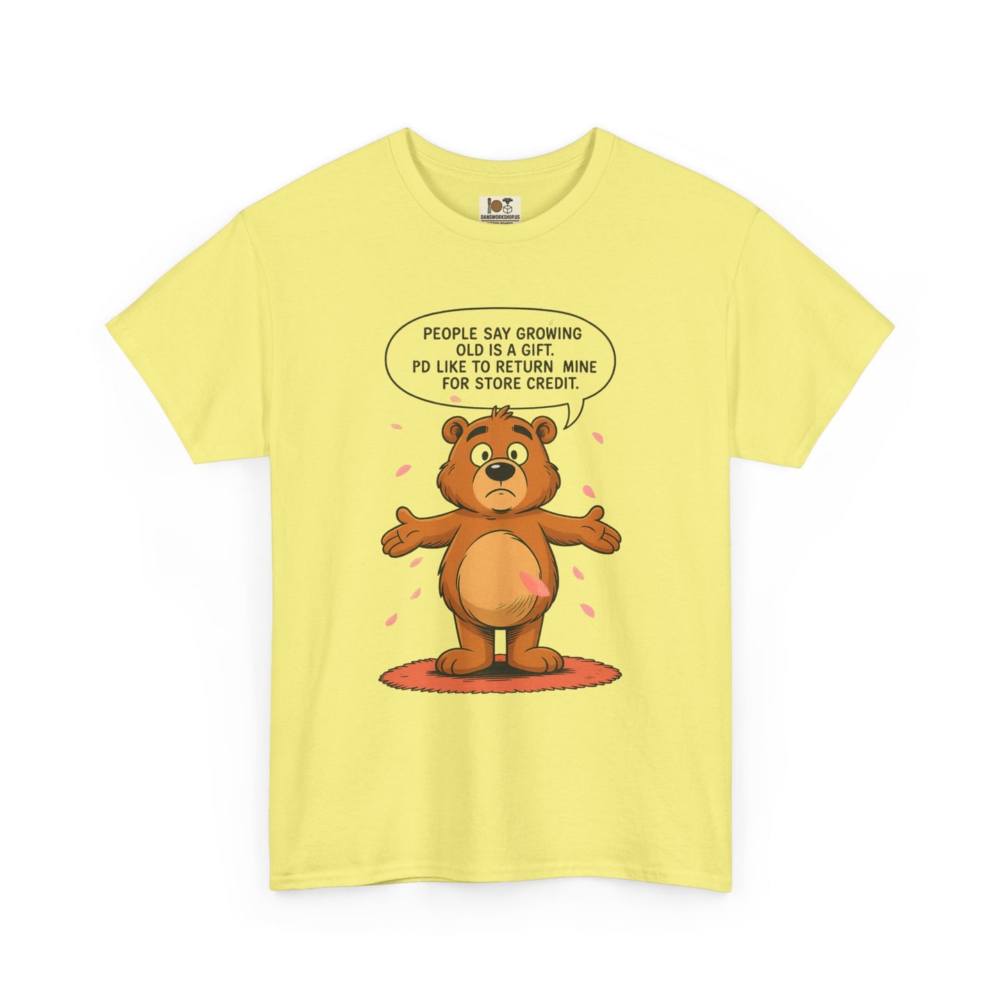 Funny Unisex Bear Tee, Humorous Gift for Dad, Comfy Casual Shirt, Gift for Birthdays, Father's Day, Animal Lover Apparel