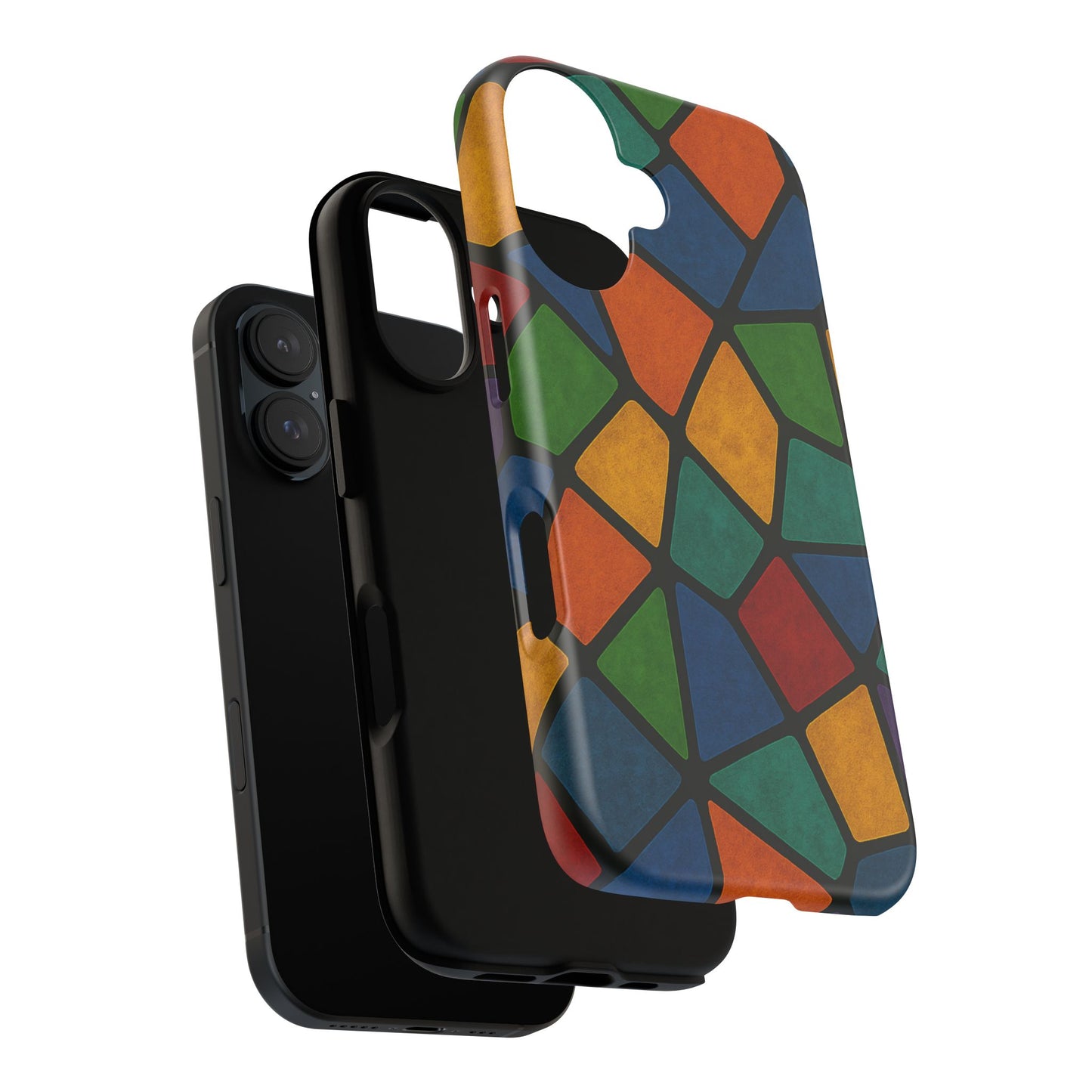 Colorful Mosaic Phone Case, Tough Cell Phone Cover, Vibrant Smartphone Protector, Unique Gift for Weddings, Birthday, Holidays