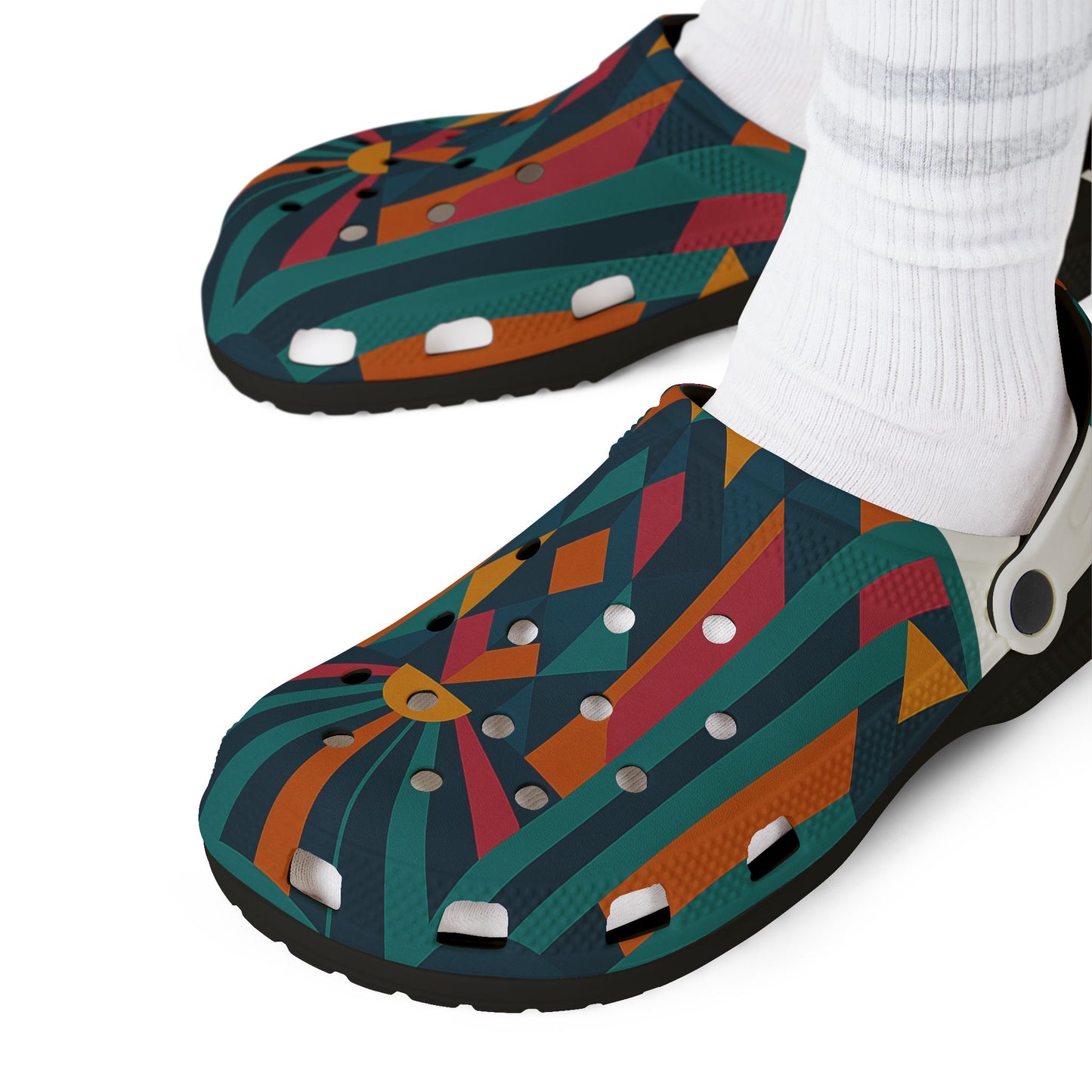 Vibrant AOP EVA Foam Clogs for Trendy Comfort | Unique Slip-On Shoes, Summer Fun, Festival Footwear, Casual Wear, Gift Ideas