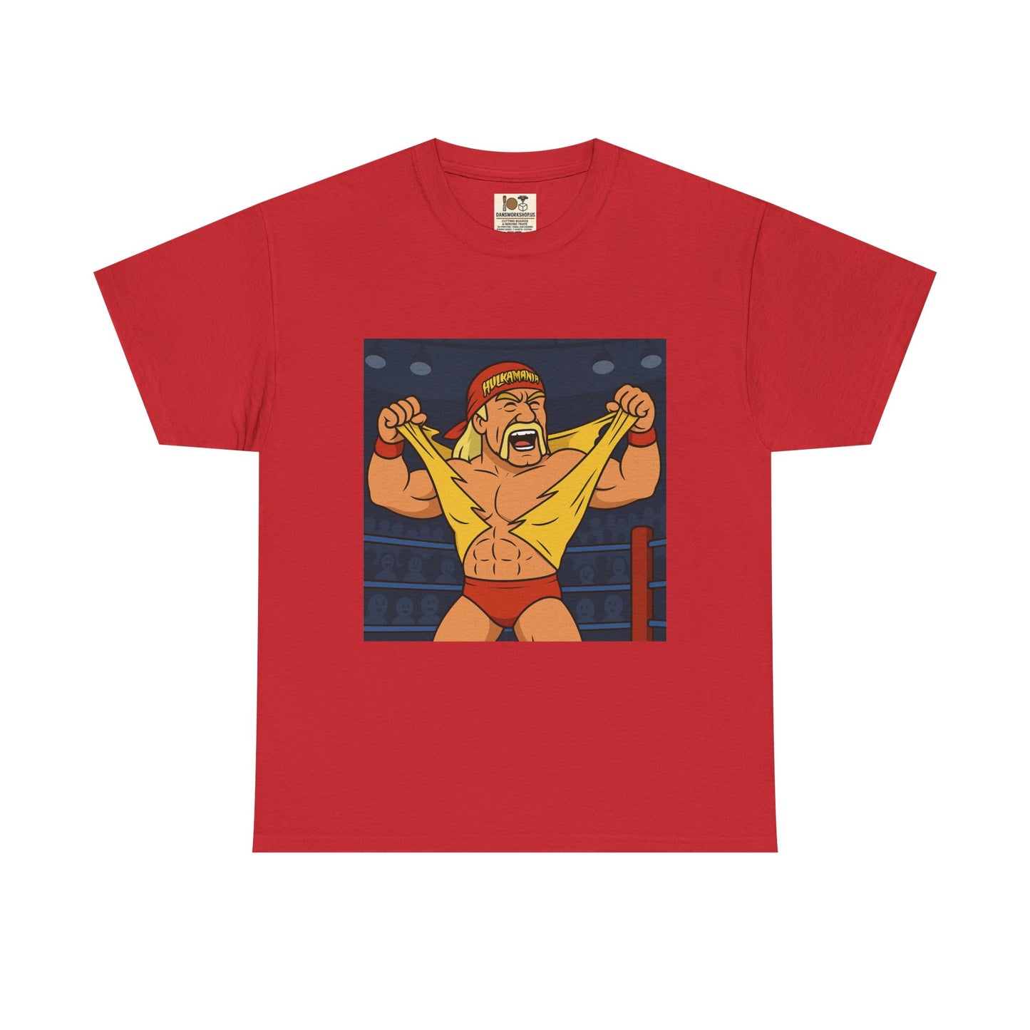 Vintage Wrestling Tee, Unisex Heavy Cotton Tee, Retro Graphic T-Shirt, Gift for Fans, Casual Wear for Events, hulk hogan