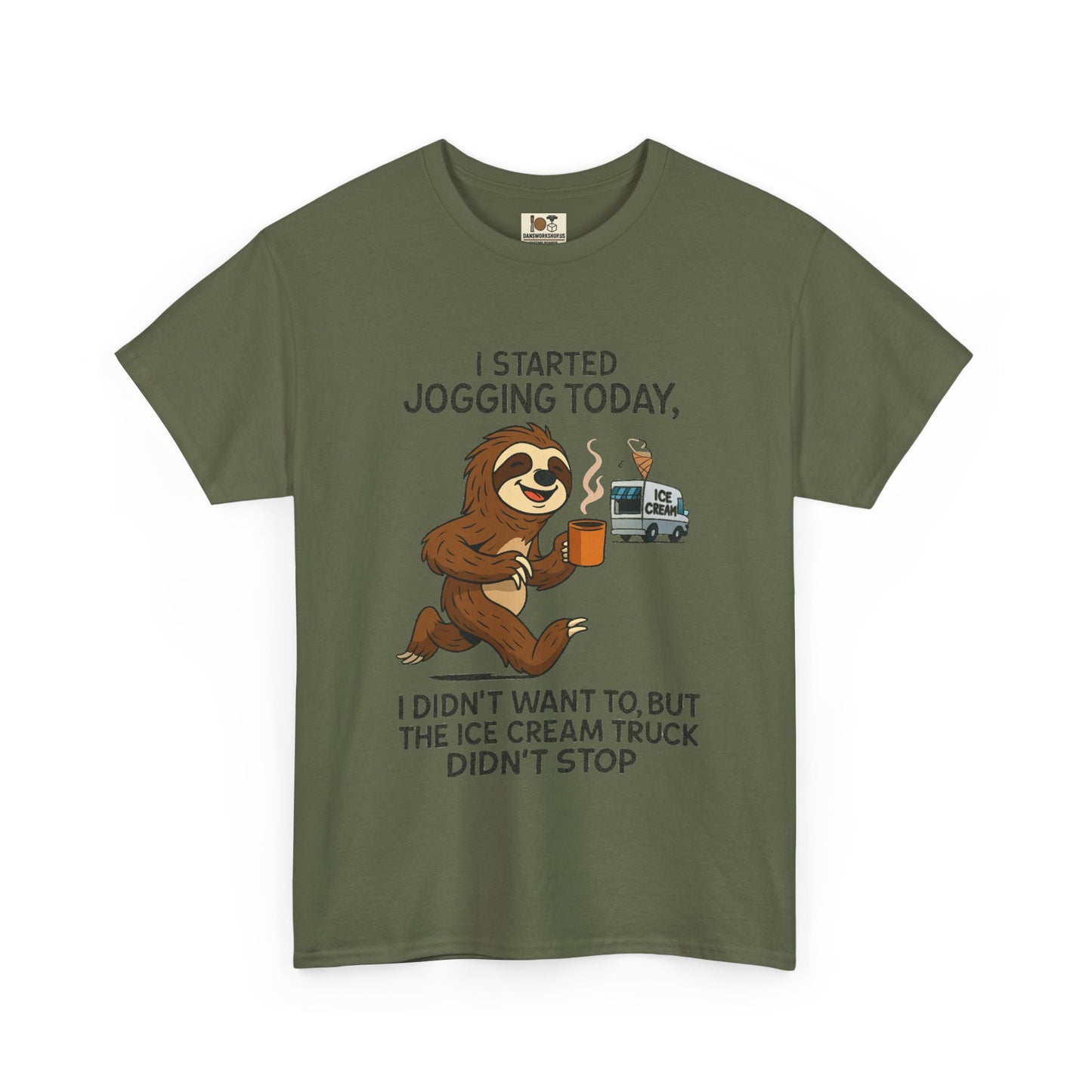 Funny Sloth Jogging T-Shirt | Gift for Exercise Lovers, Animal Humor Tee, Cute Sloth Apparel, Birthday Gift, Casual Wear