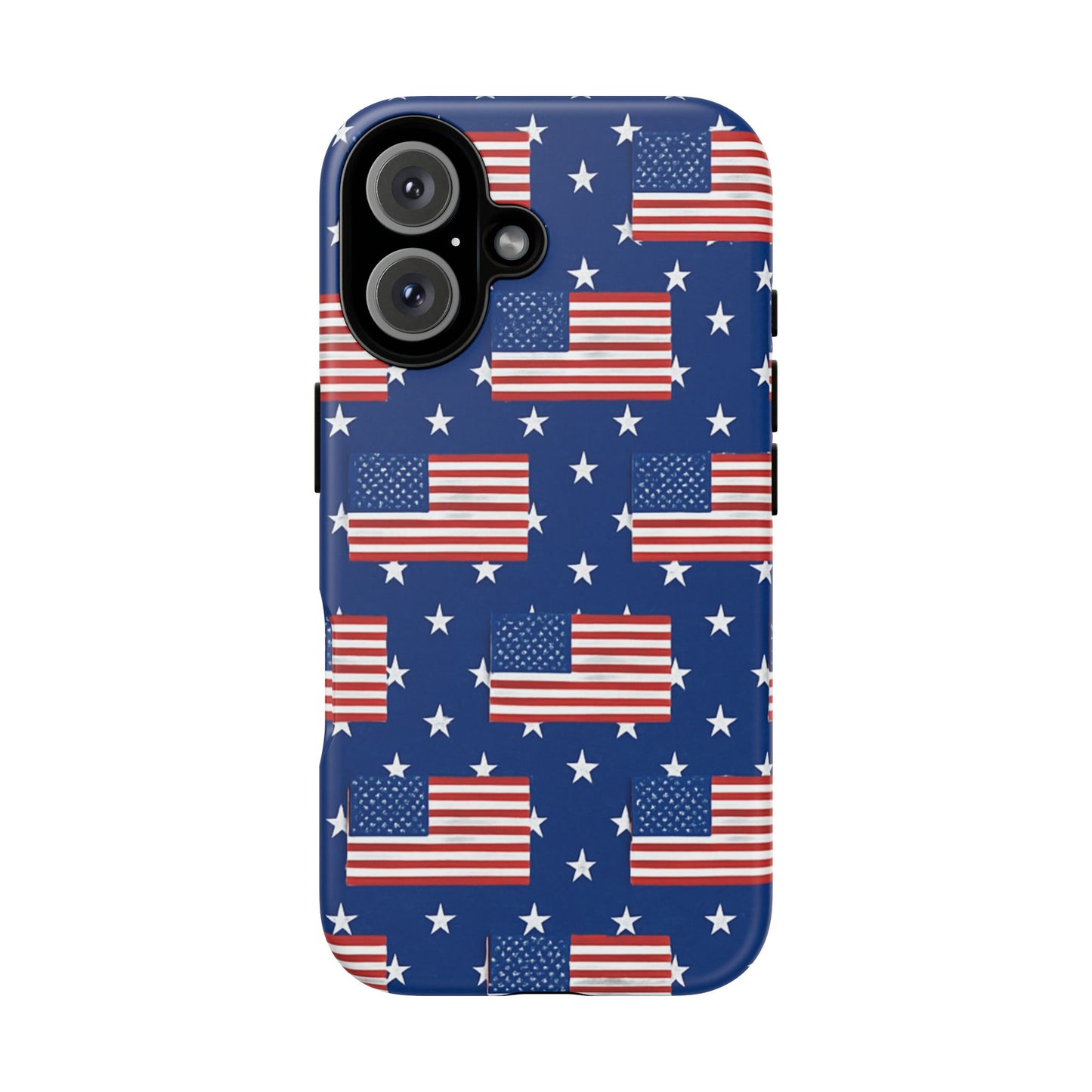 Patriotic Phone Case, Independence Day Accessories, American Flag Design, Star-Spangled Cover, Summer BBQ Gift