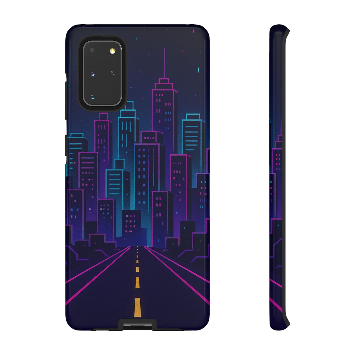 Cityscape Phone Case, Tough Cases, Urban Style, Nighttime Vibe, Phone Cover, Gift for City Lovers, Modern Design