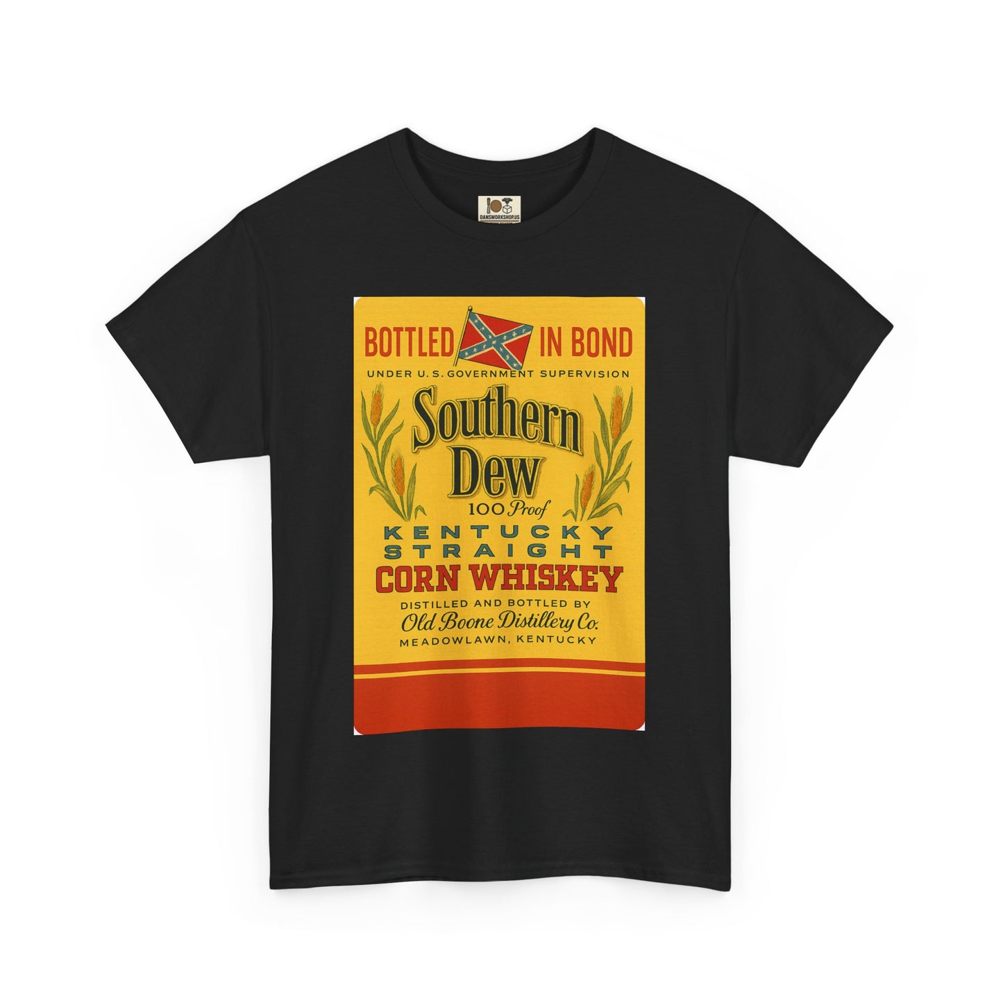 Southern Dew Whiskey Graphic Tee, Vintage Style T-Shirt, Southern Charm Apparel, Gift for Him, Casual Style, Unisex Cotton Tee
