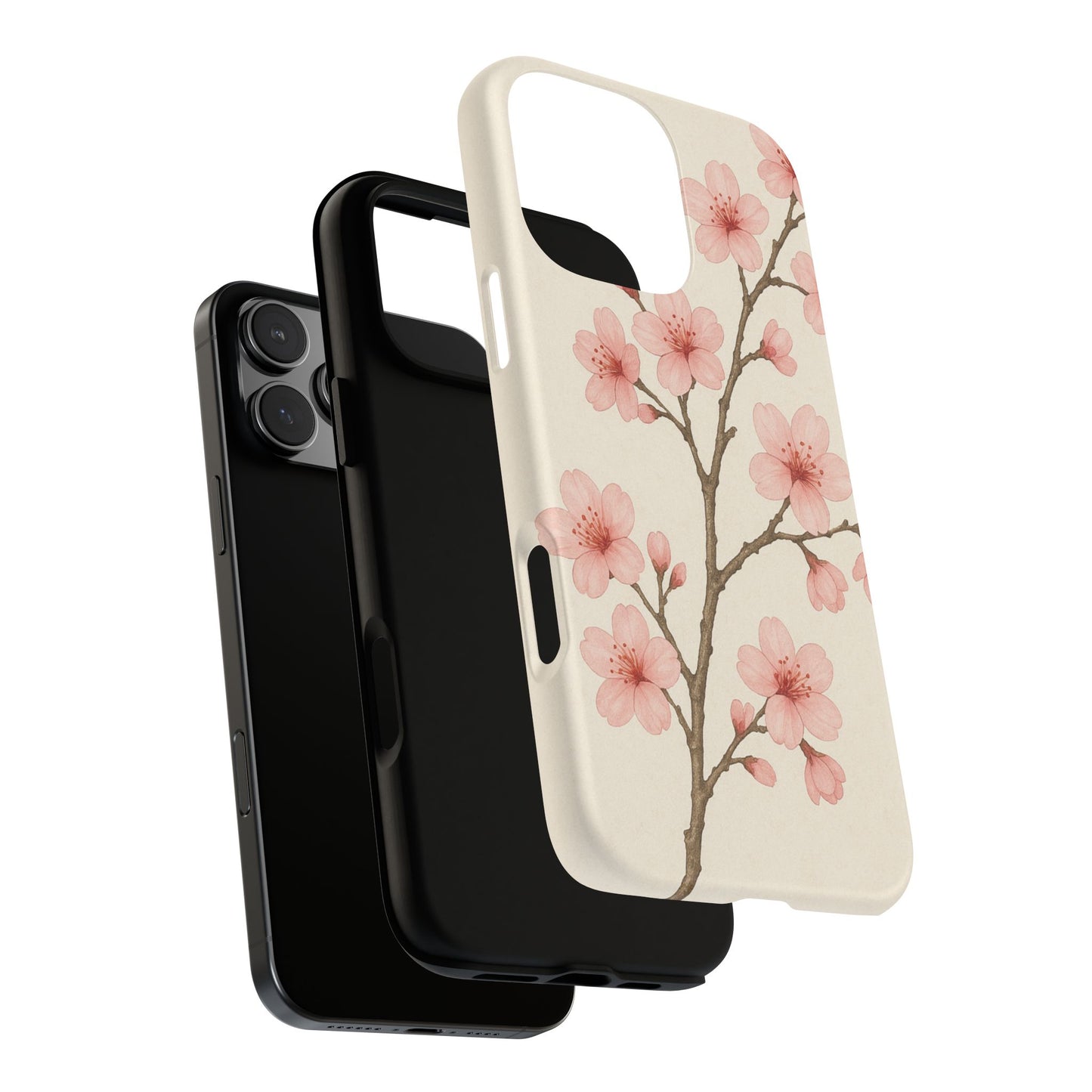 Cherry Blossom Phone Case, Floral Phone Cover, Tough Case for Gifts, Spring Decor, Cute Tech Accessories, Nature Lover's Gift