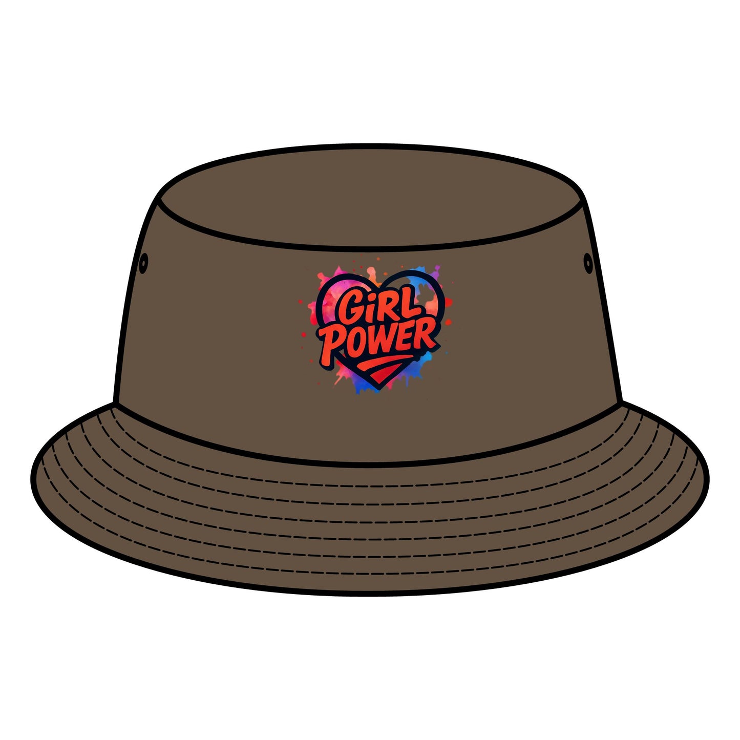 Empowering Girl Power Bucket Hat, Fashion Accessory, Summer Wear, Gift for Her, Festival Hat, Everyday Style
