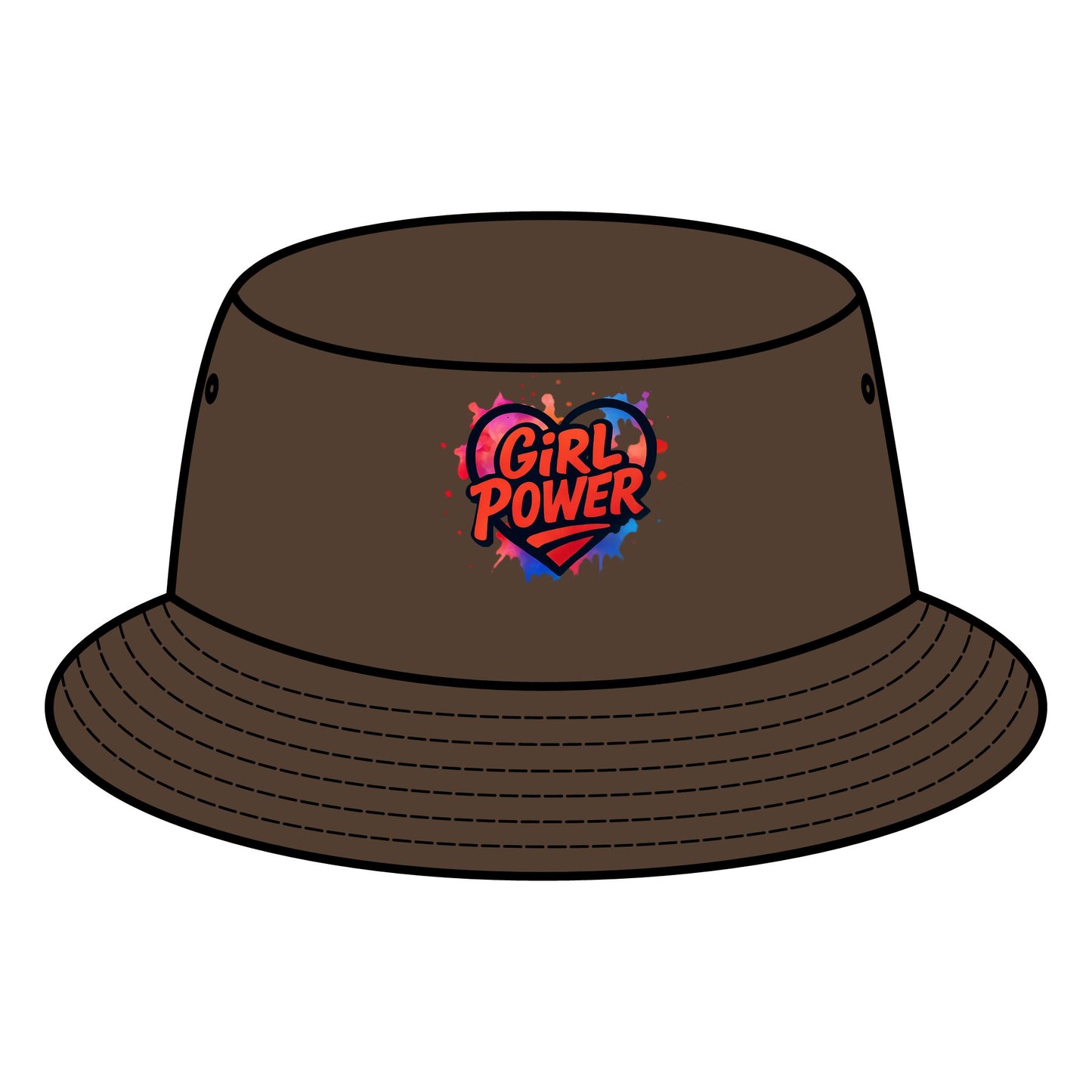 Empowering Girl Power Bucket Hat, Fashion Accessory, Summer Wear, Gift for Her, Festival Hat, Everyday Style